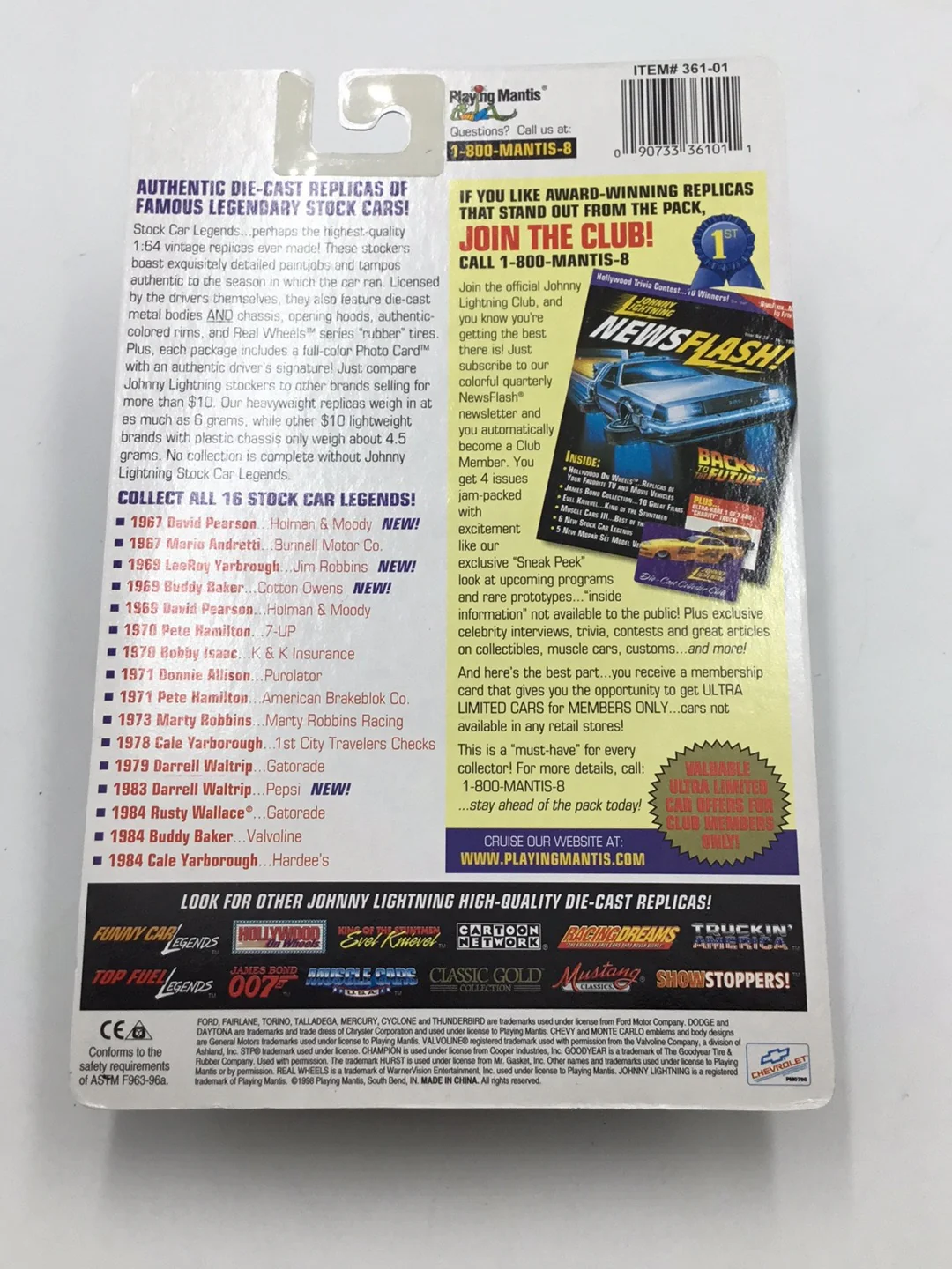 Johnny lightning Stock Car Legends #98 Leeroy Yarbrough Ford Talladega QQ1 - Image 6