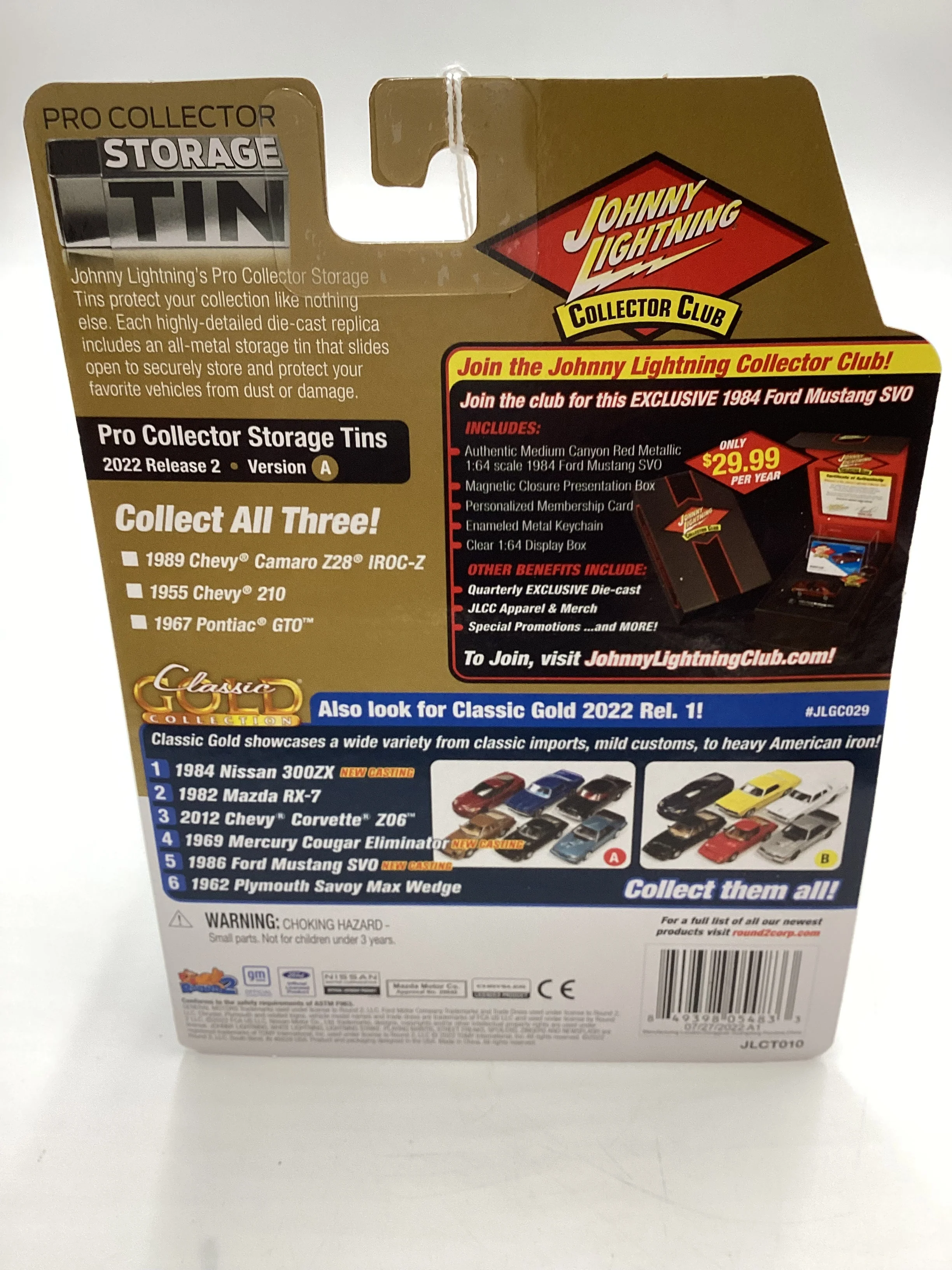Johnny Lightning Storage Tin Release 2 Version A 1989 Chevy Camaro Z28 IROC-Z Red 221B - Image 7