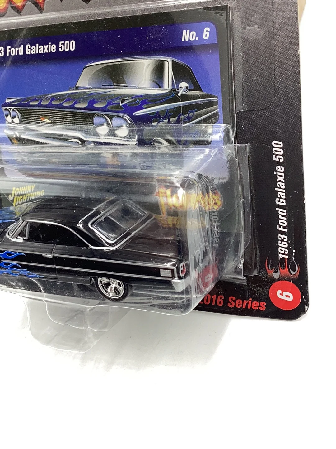 Johnny Lightning Street Freaks - Black With Flames ~ 1963 Ford Galaxie 500 OO3 - Image 4