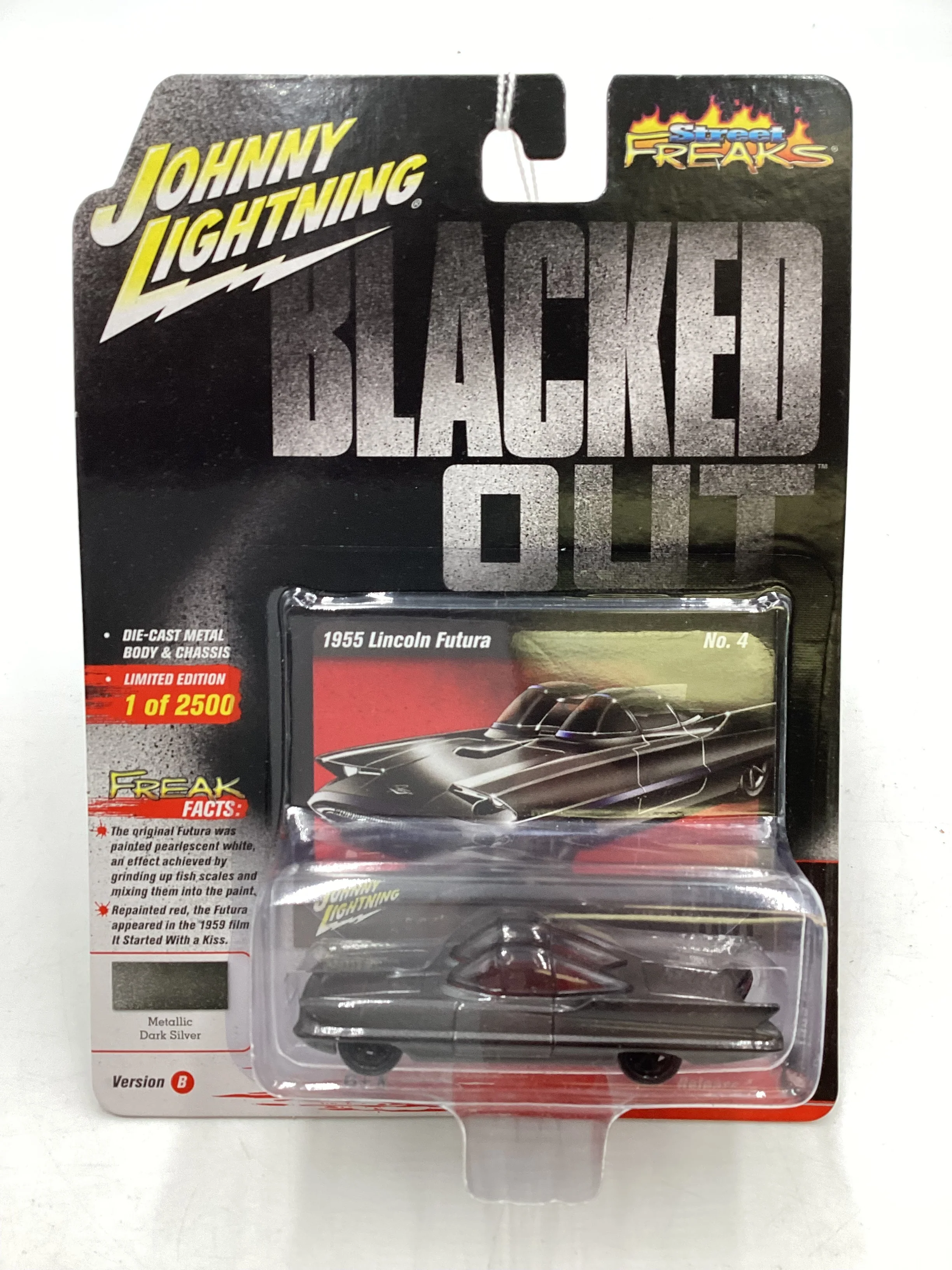 Johnny lightning Street Freaks Blacked Out 1955 Lincoln Futura 227C - Image 2