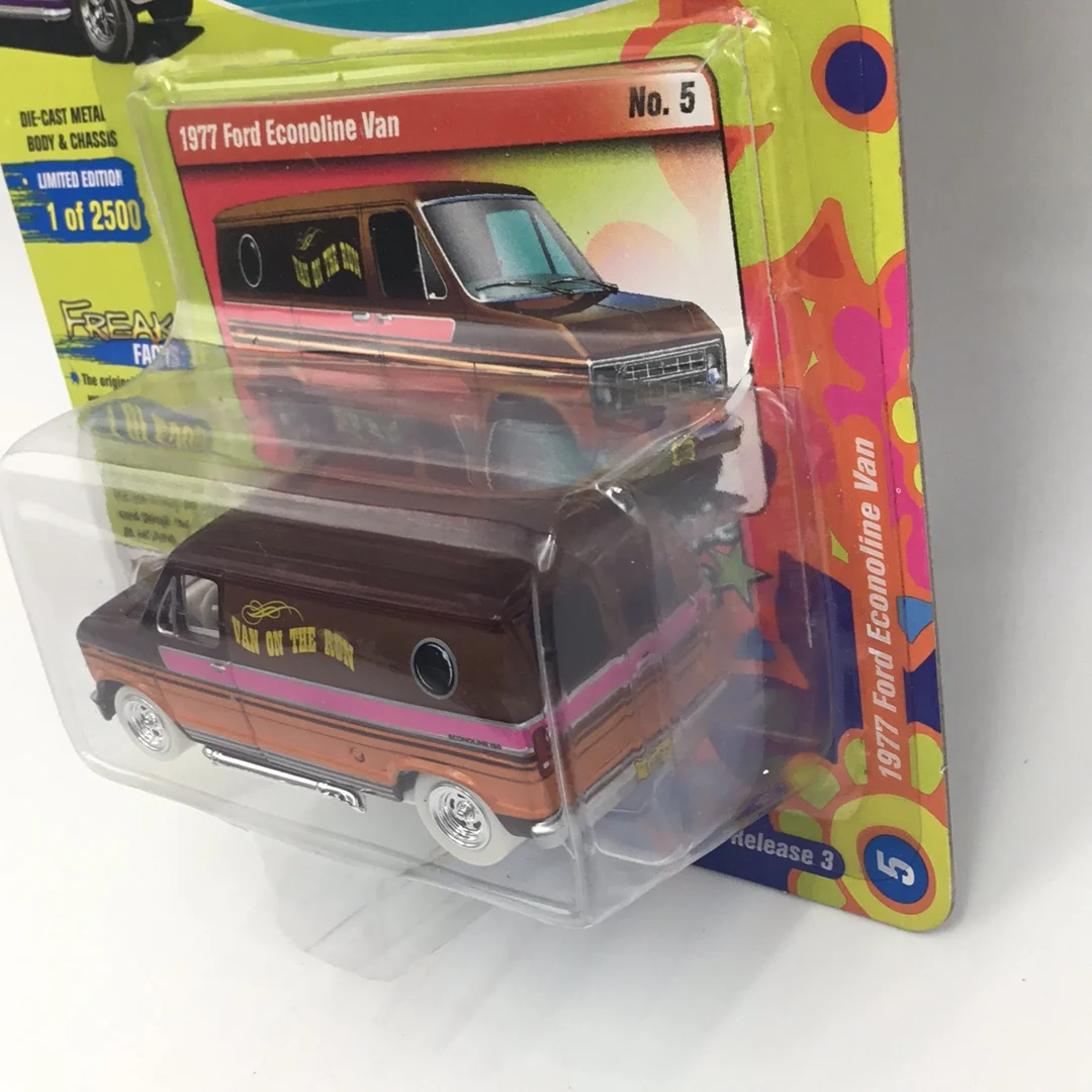 Johnny lightning Street freaks Boogie Vans 1977 Ford Econoline Van White Lightning version A - Image 4