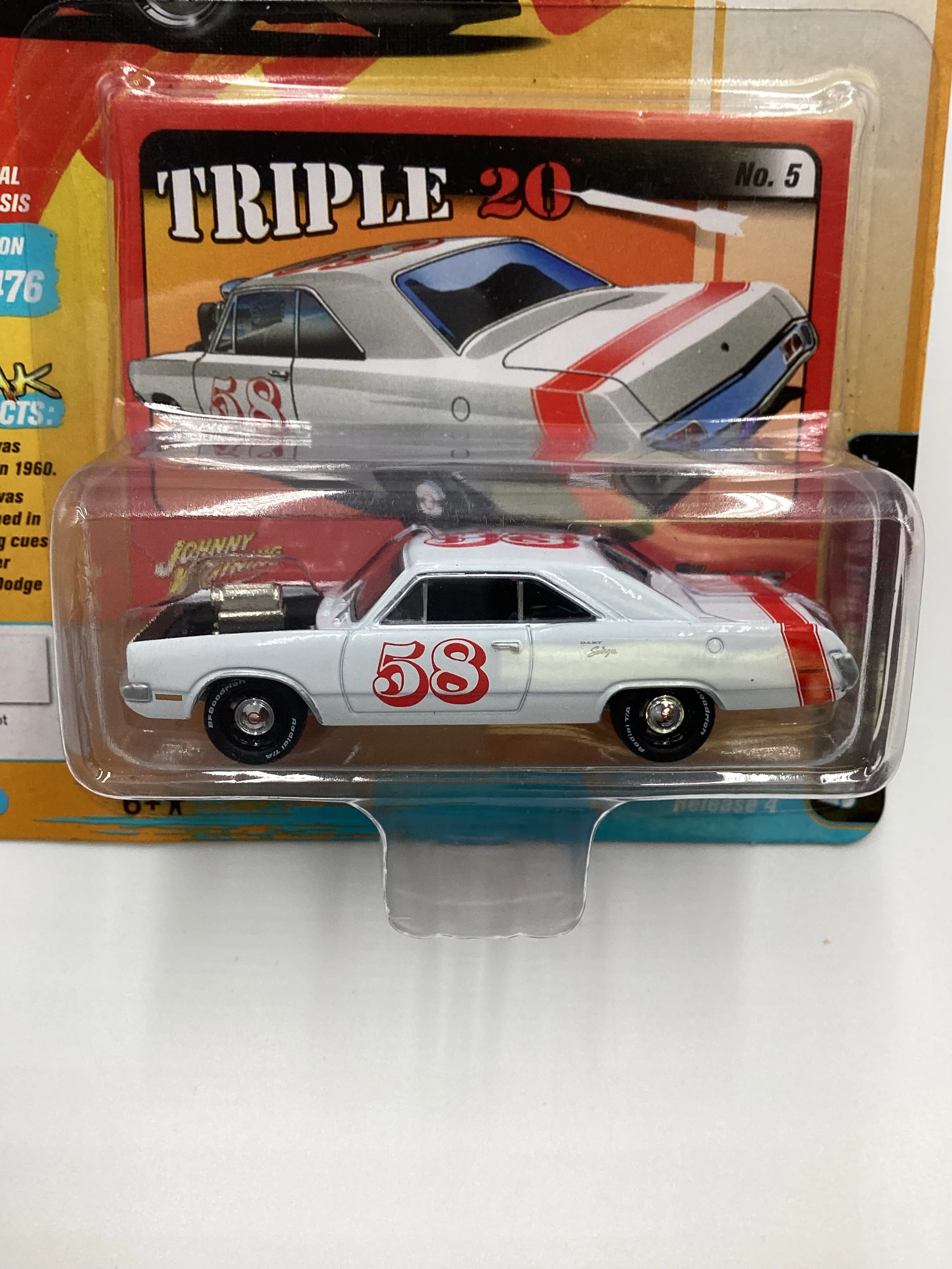 Johnny Lightning Street Freaks Spoilers 21 1970 Dodge Dart Swinger 227D - Image 3