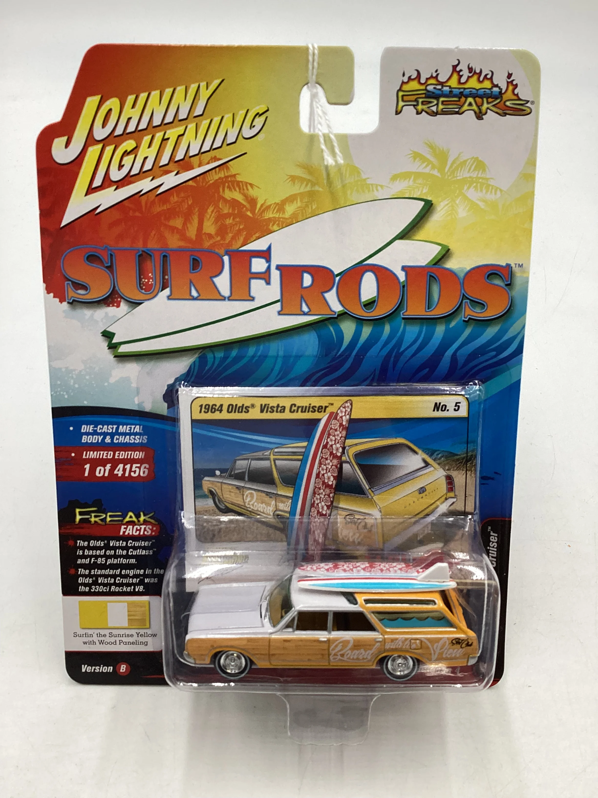 Johnny lightning Street Freaks Surf Rods 1964 Olds Vista Cruiser 277B - Image 2