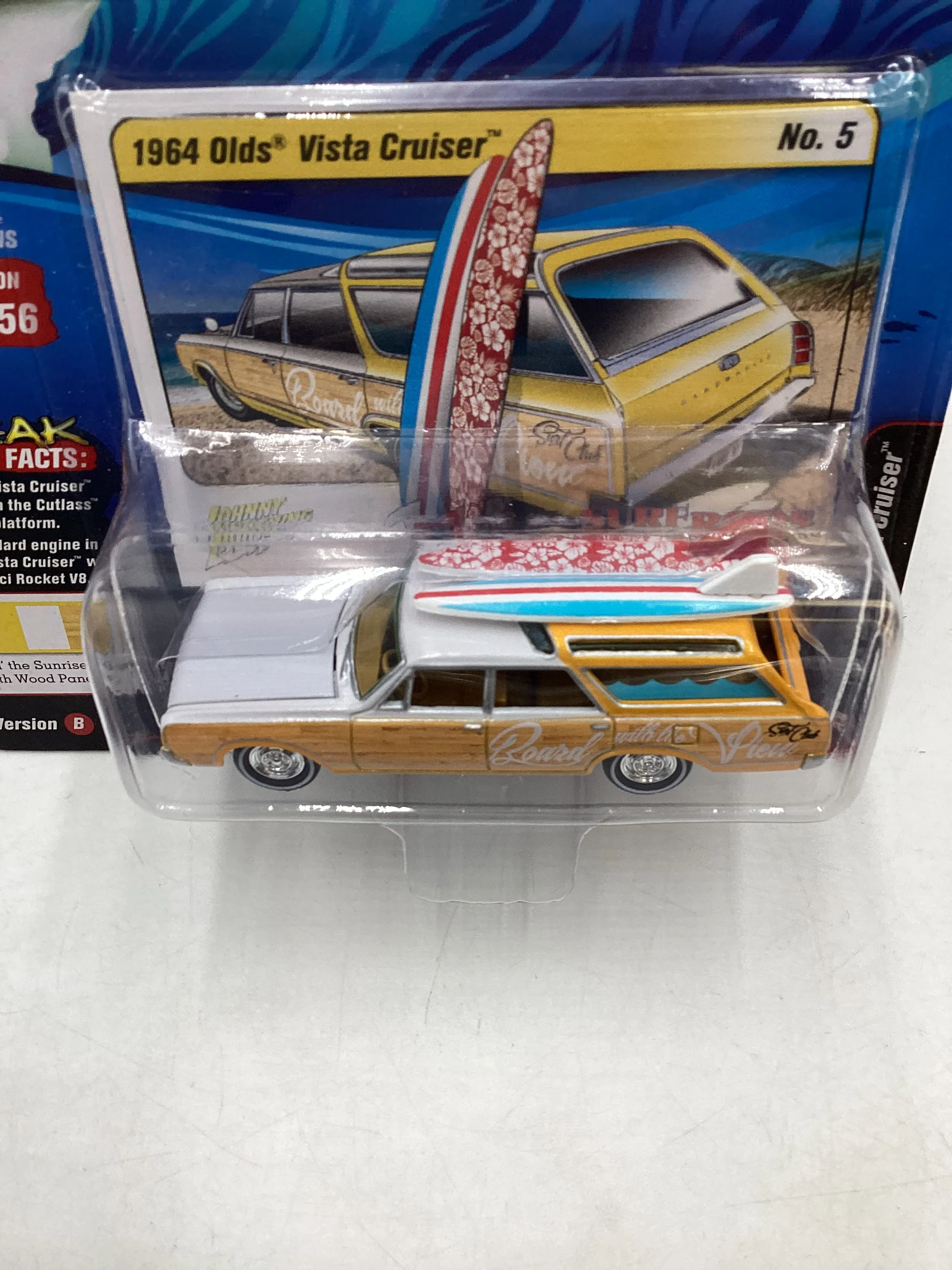 Johnny lightning Street Freaks Surf Rods 1964 Olds Vista Cruiser 277B - Image 6
