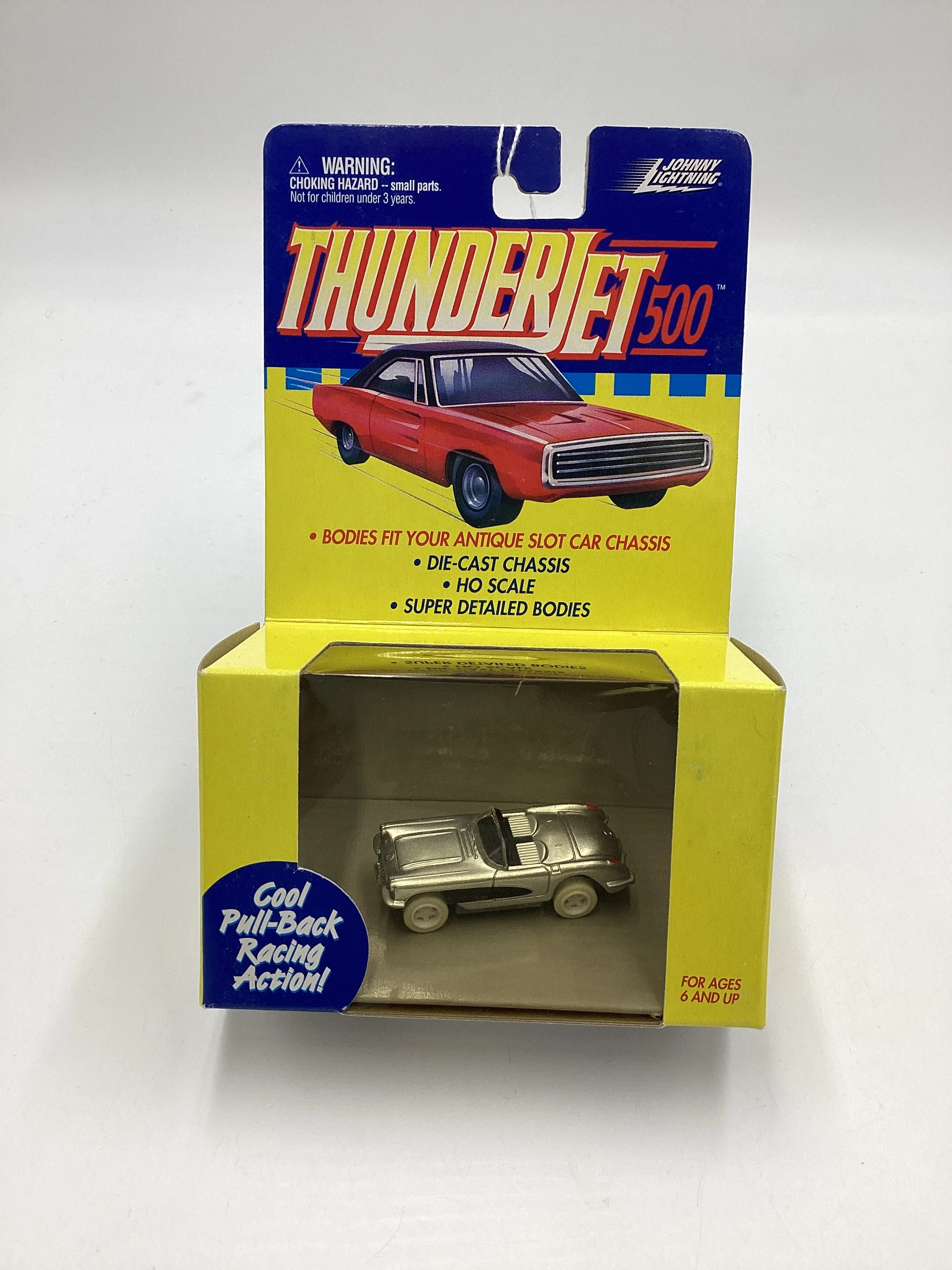 Johnny Lightning Thunderjet 500 Chevy Corvette White Lightning CHASE - Image 2