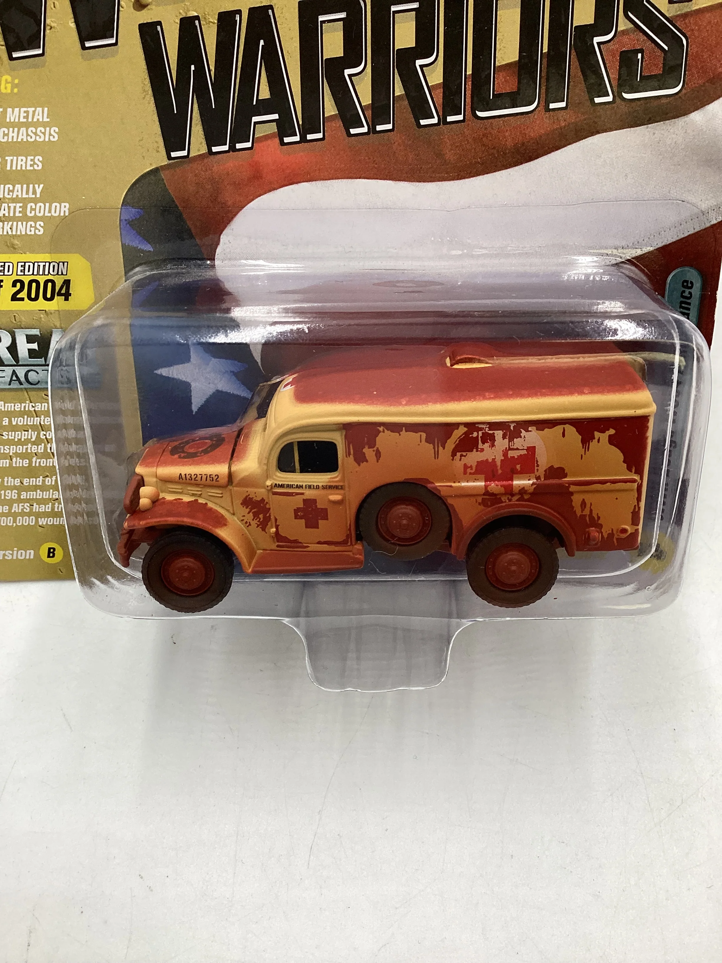 Johnny Lightning Wheeled Warriors WWII Dodge WC54 Ambulance 219B - Image 5