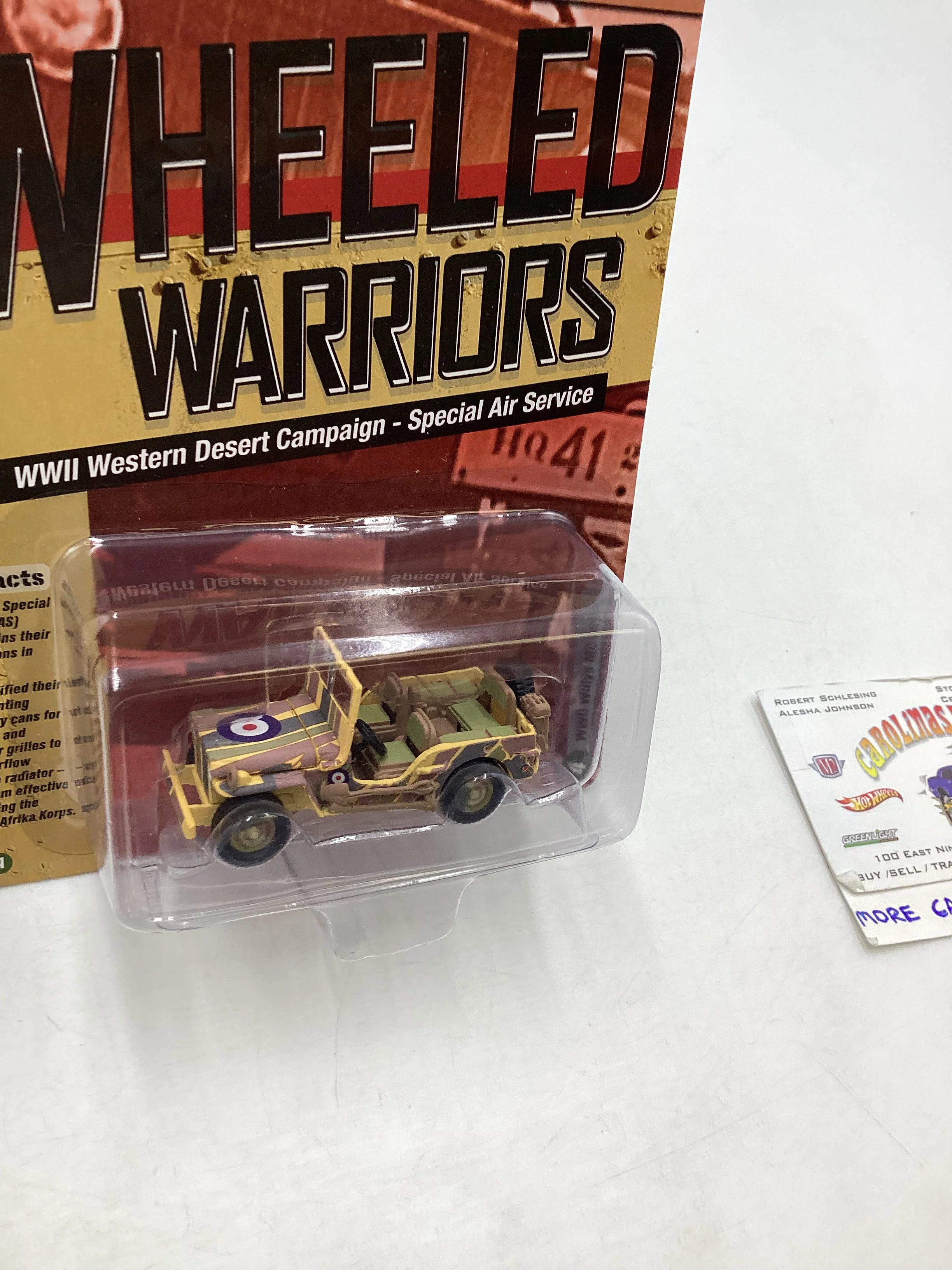 Johnny Lightning Wheeled Warriors WWII Willy’s MB Jeep 219B - Image 5