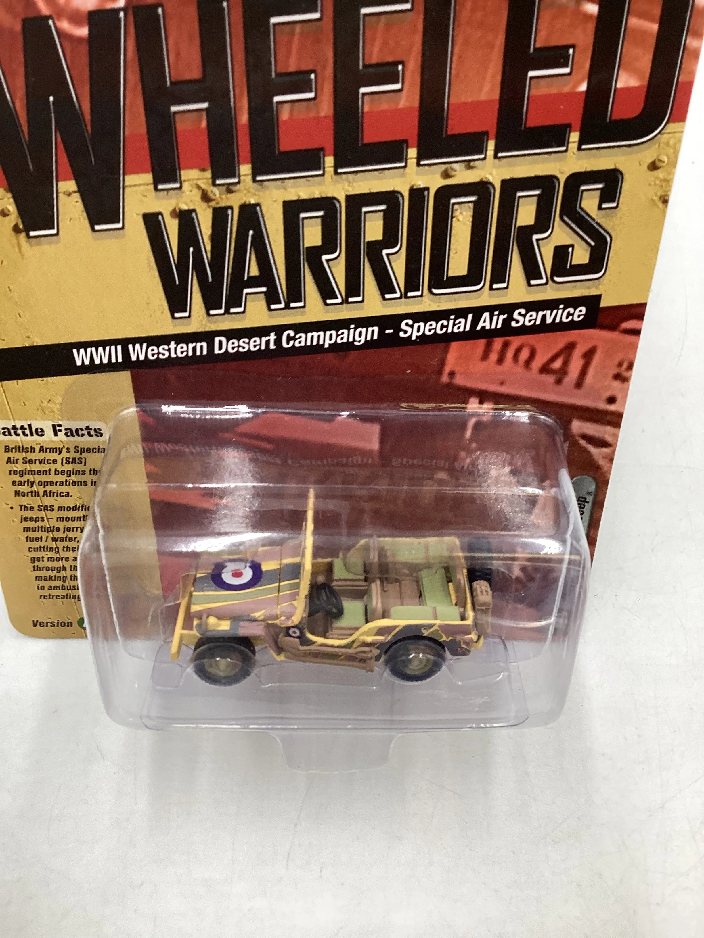 Johnny Lightning Wheeled Warriors WWII Willy’s MB Jeep 219B - Image 6