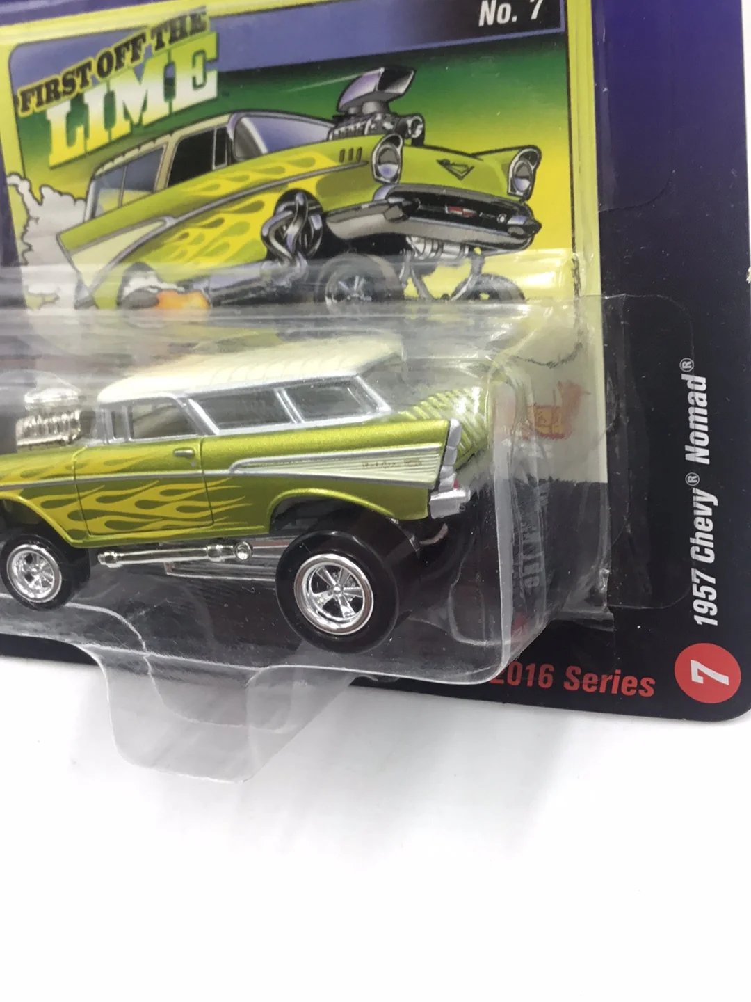 Johnny lightning zingers 1957 Chevy Nomad Lime MM5 - Image 4