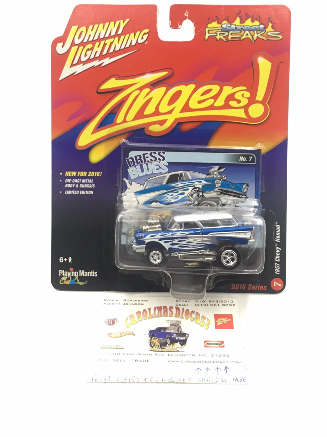 Johnny lightning zingers 1957 Chevy Nomad Blue MM4