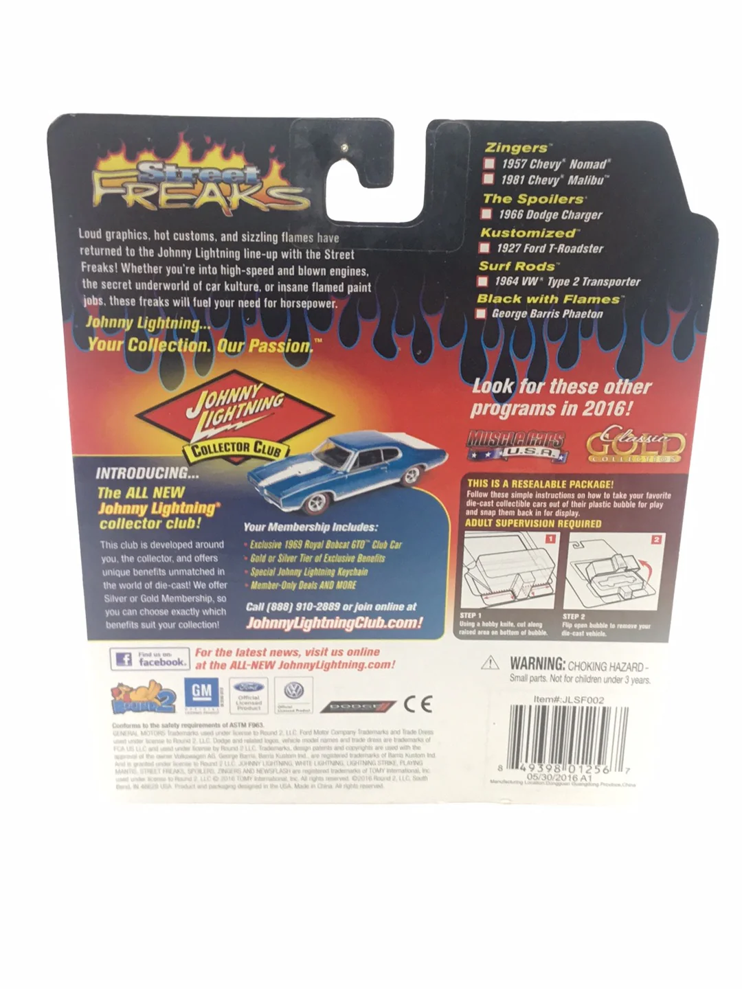 Johnny lightning zingers 1957 Chevy Nomad Blue MM4 - Image 6