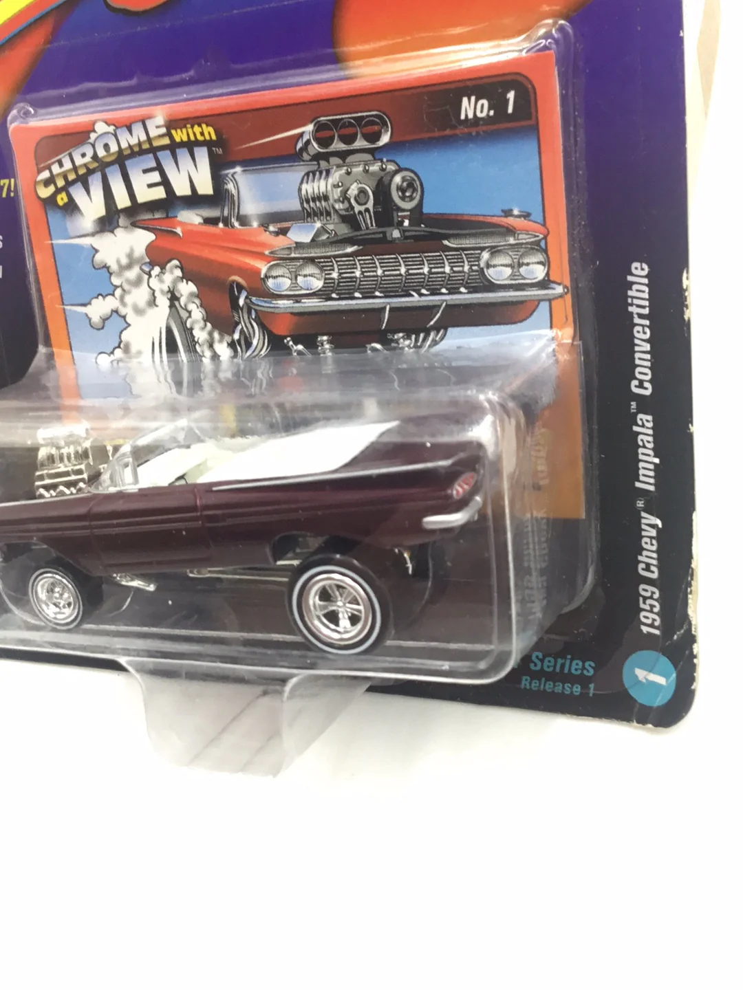 Johnny lightning zingers 1959 Chevy Impala convertible version D 219A - Image 4