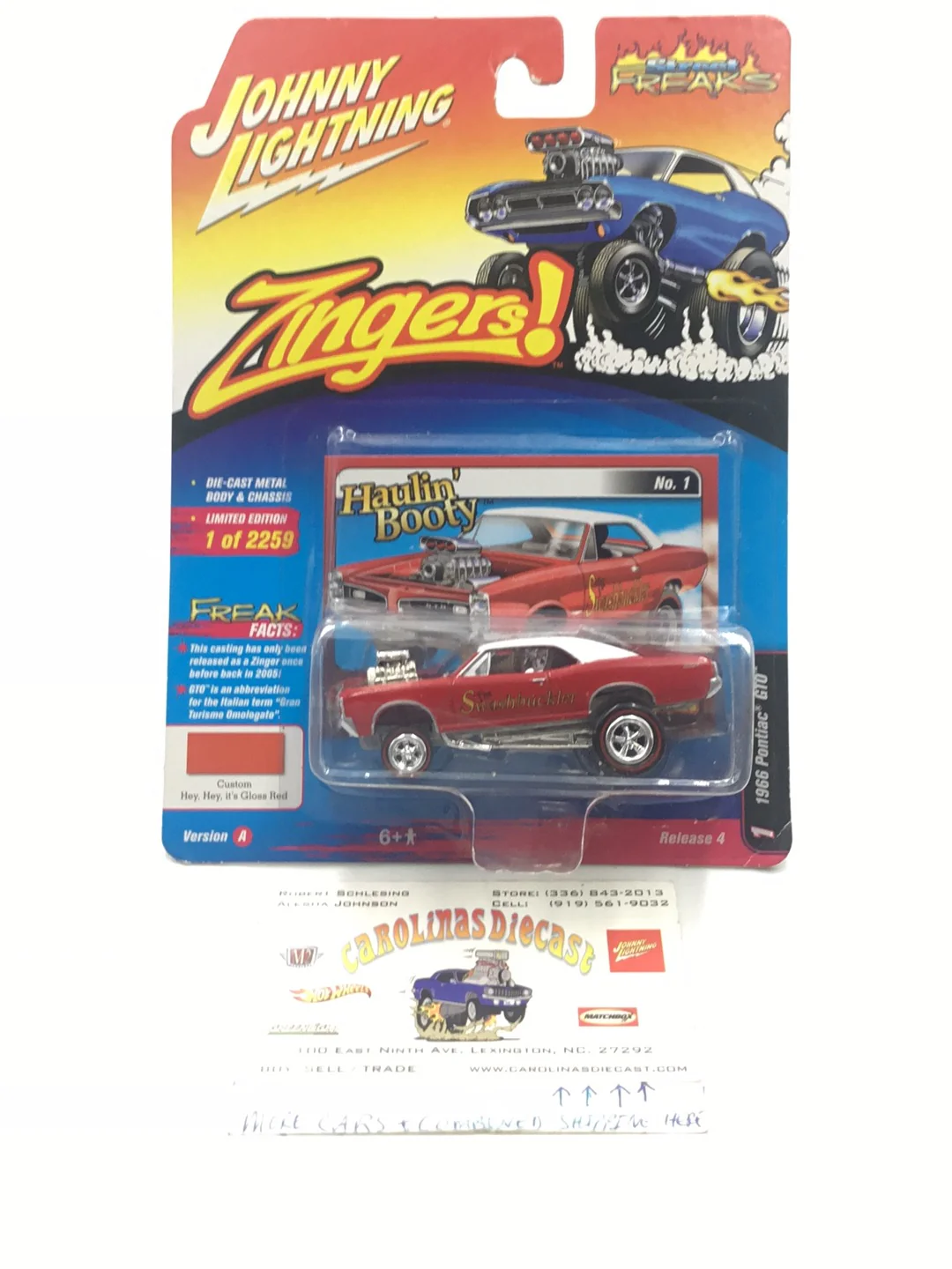 Johnny lightning zingers 1966 Pontiac GTO