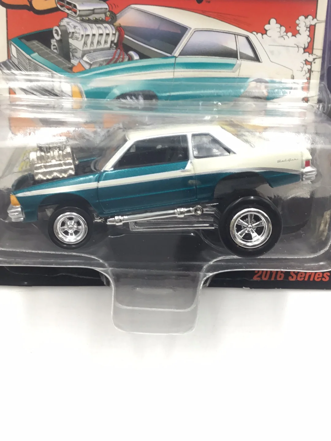 Johnny lightning zingers 1981 Chevy Malibu Teal MM2 - Image 2