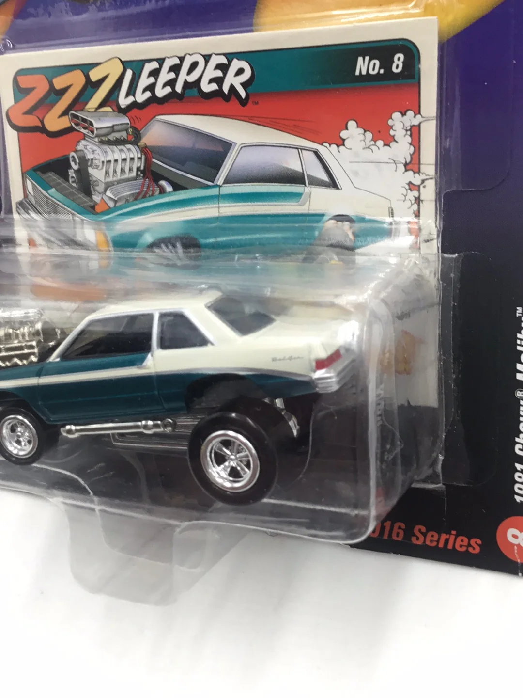 Johnny lightning zingers 1981 Chevy Malibu Teal MM2 - Image 4