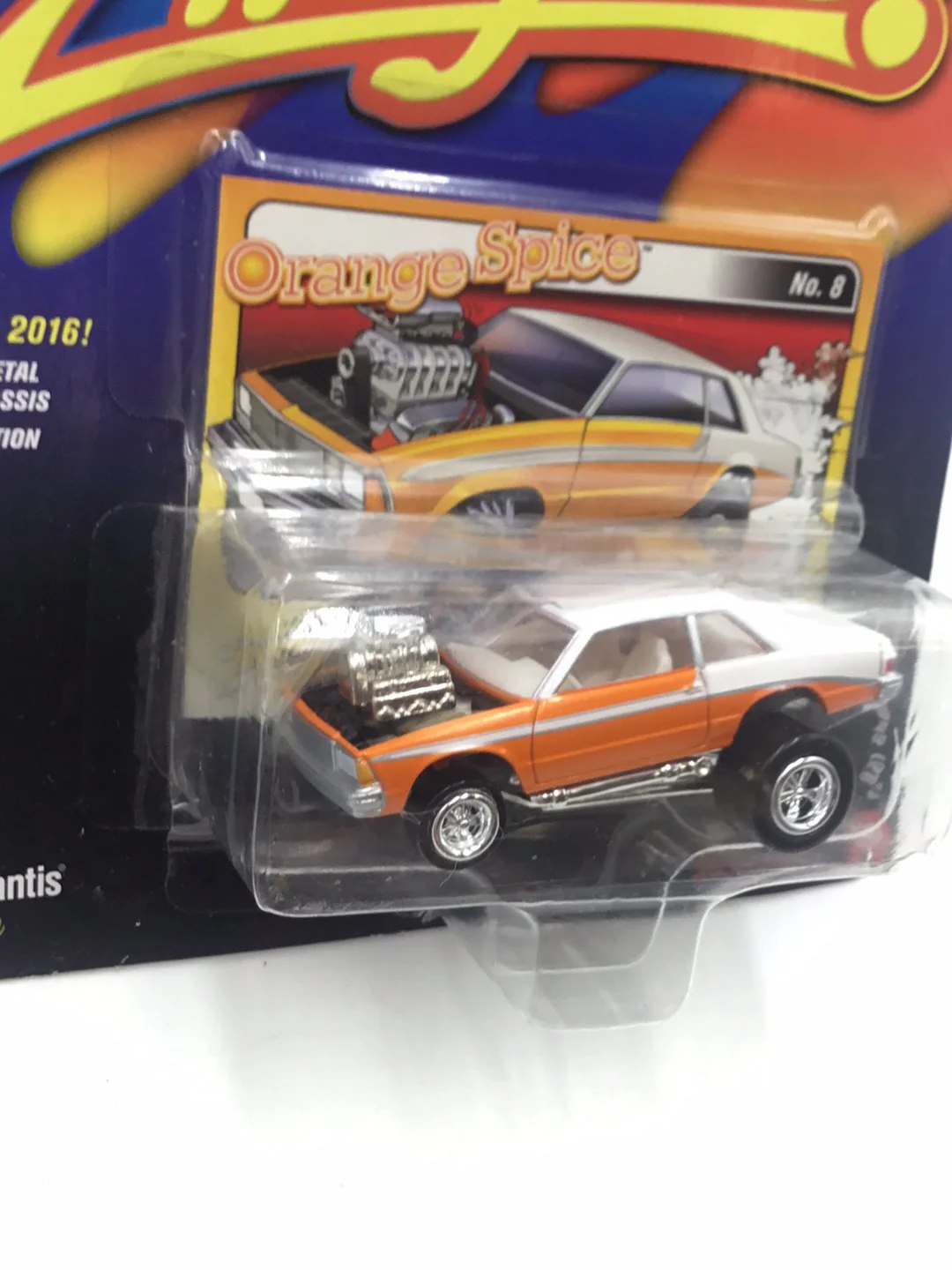 Johnny lightning zingers 1981 Chevy Malibu Orange - Image 3