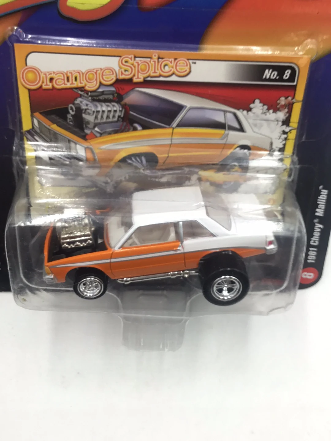 Johnny lightning zingers 1981 Chevy Malibu Orange - Image 5