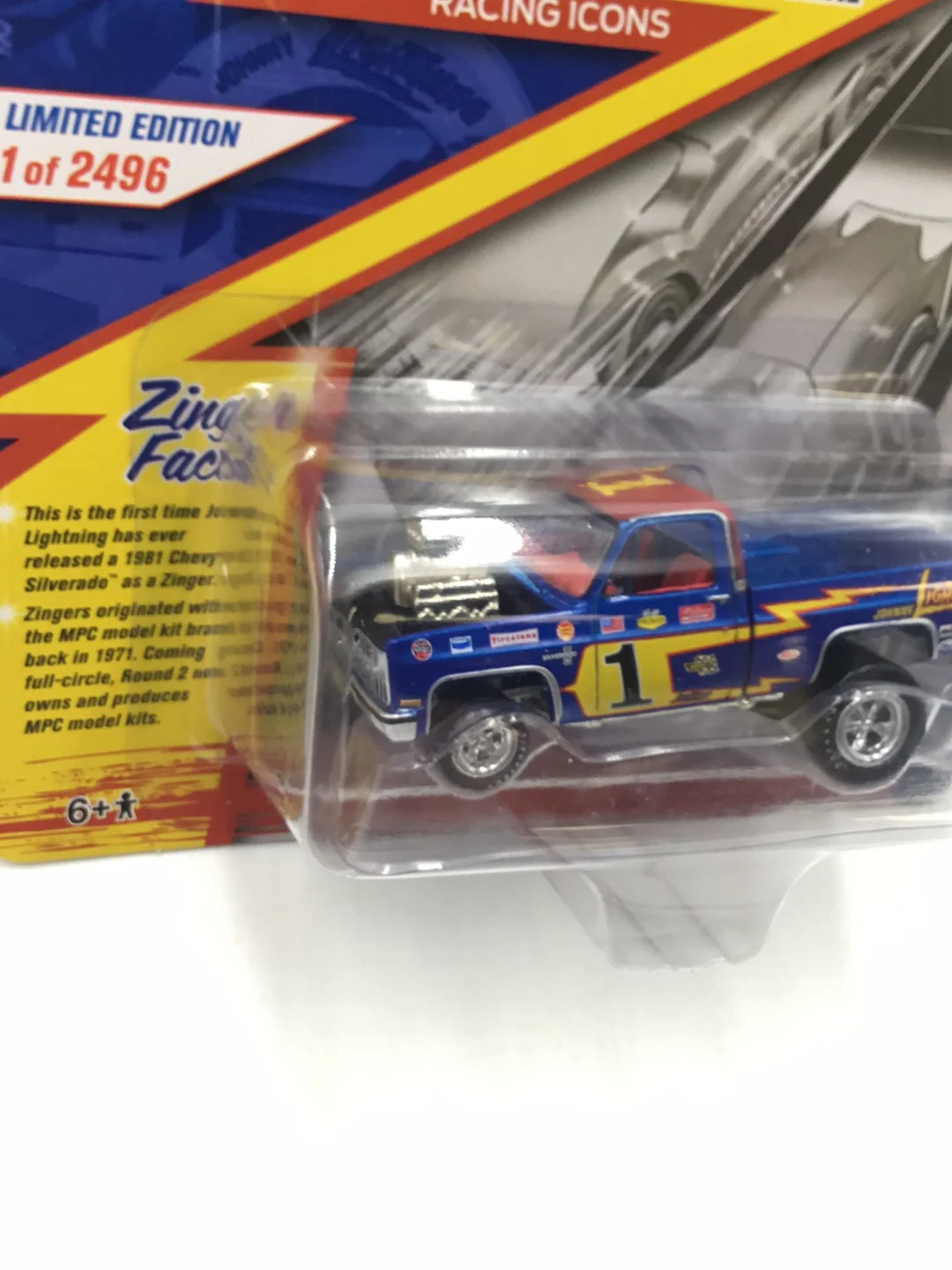 Johnny lightning Zingers 1981 Chevy Silverado 1 Stop DIECAST hobby exclusive NN6 - Image 3