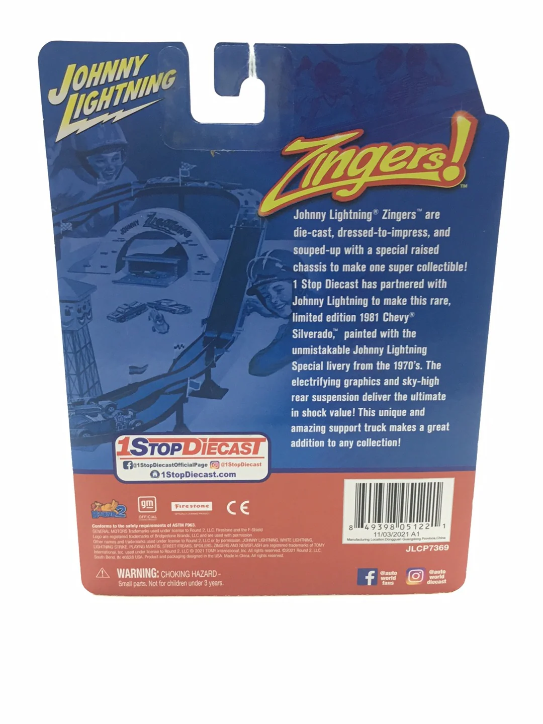 Johnny lightning Zingers 1981 Chevy Silverado 1 Stop DIECAST hobby exclusive NN6 - Image 6