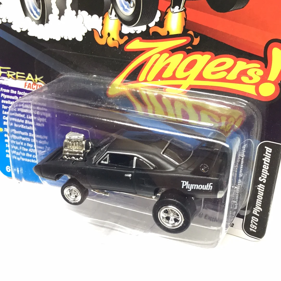 Johnny lightning Zingers MDC Exclusive 1970 Plymouth Superbird black NN7 - Image 2