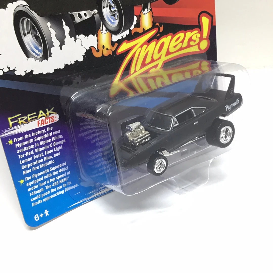Johnny lightning Zingers MDC Exclusive 1970 Plymouth Superbird black NN7 - Image 3
