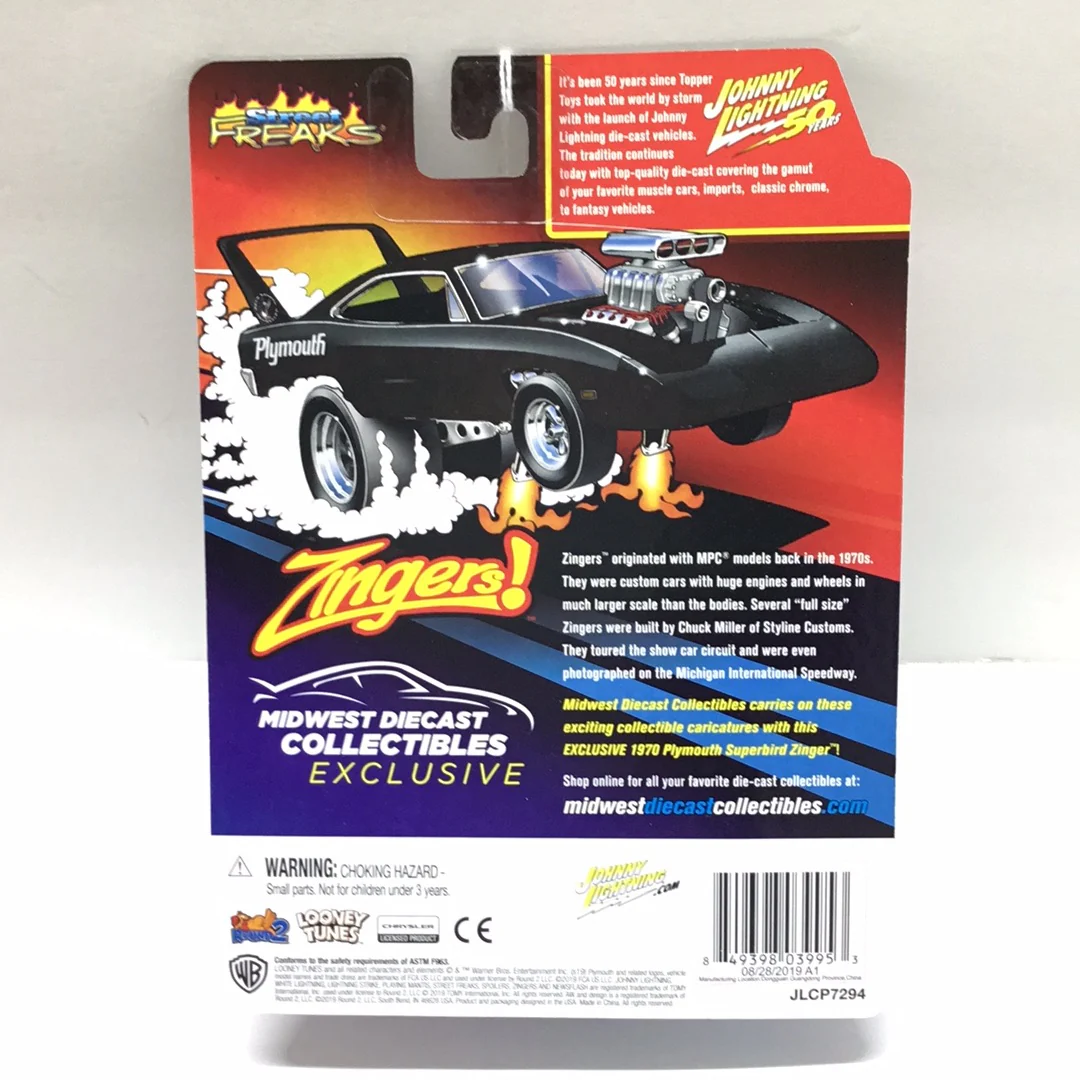 Johnny lightning Zingers MDC Exclusive 1970 Plymouth Superbird black NN7 - Image 4