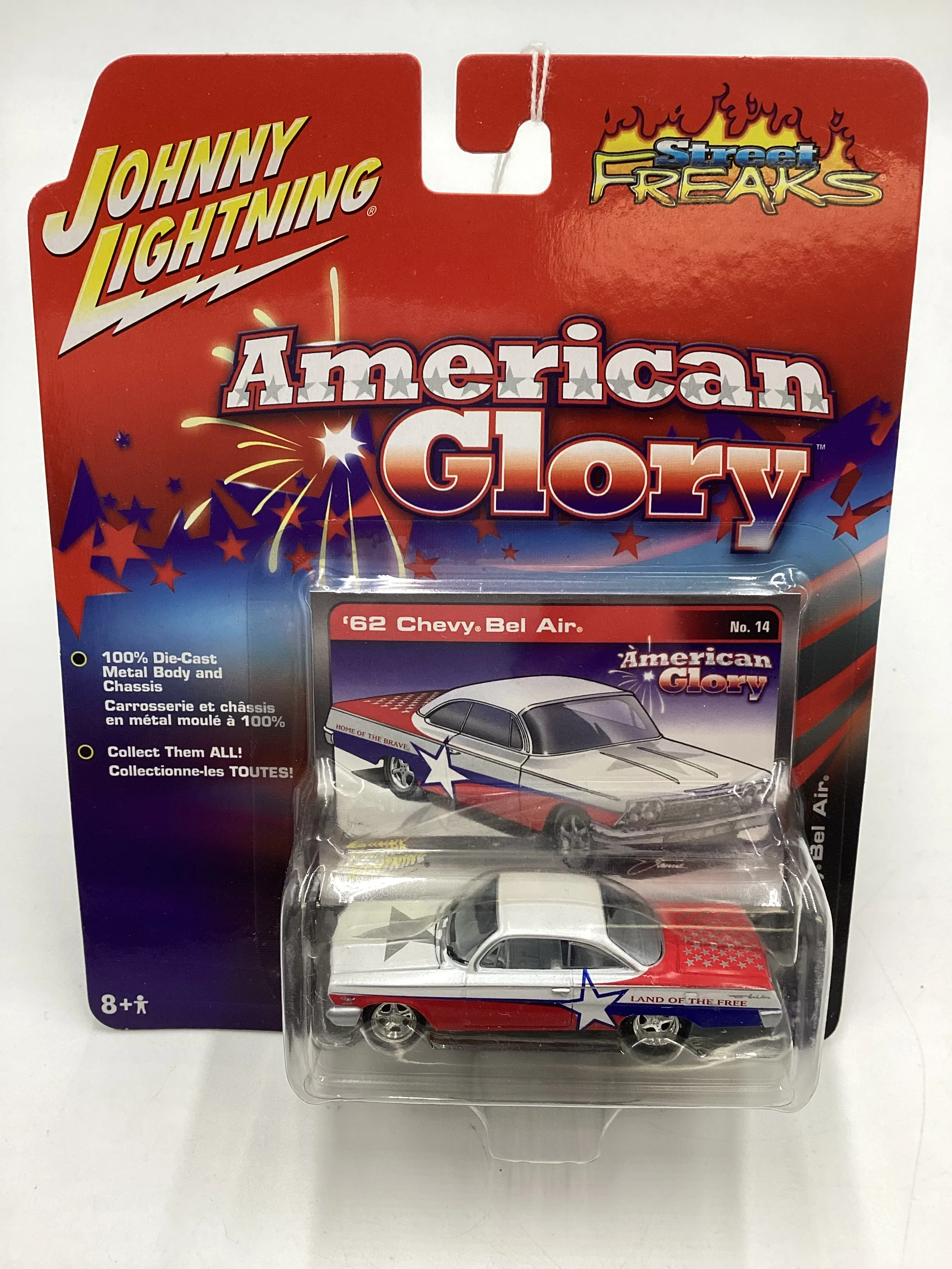 Johnny Lightning Street Freaks American Glory #14 62 Chevy Bel Air 221F - Image 2