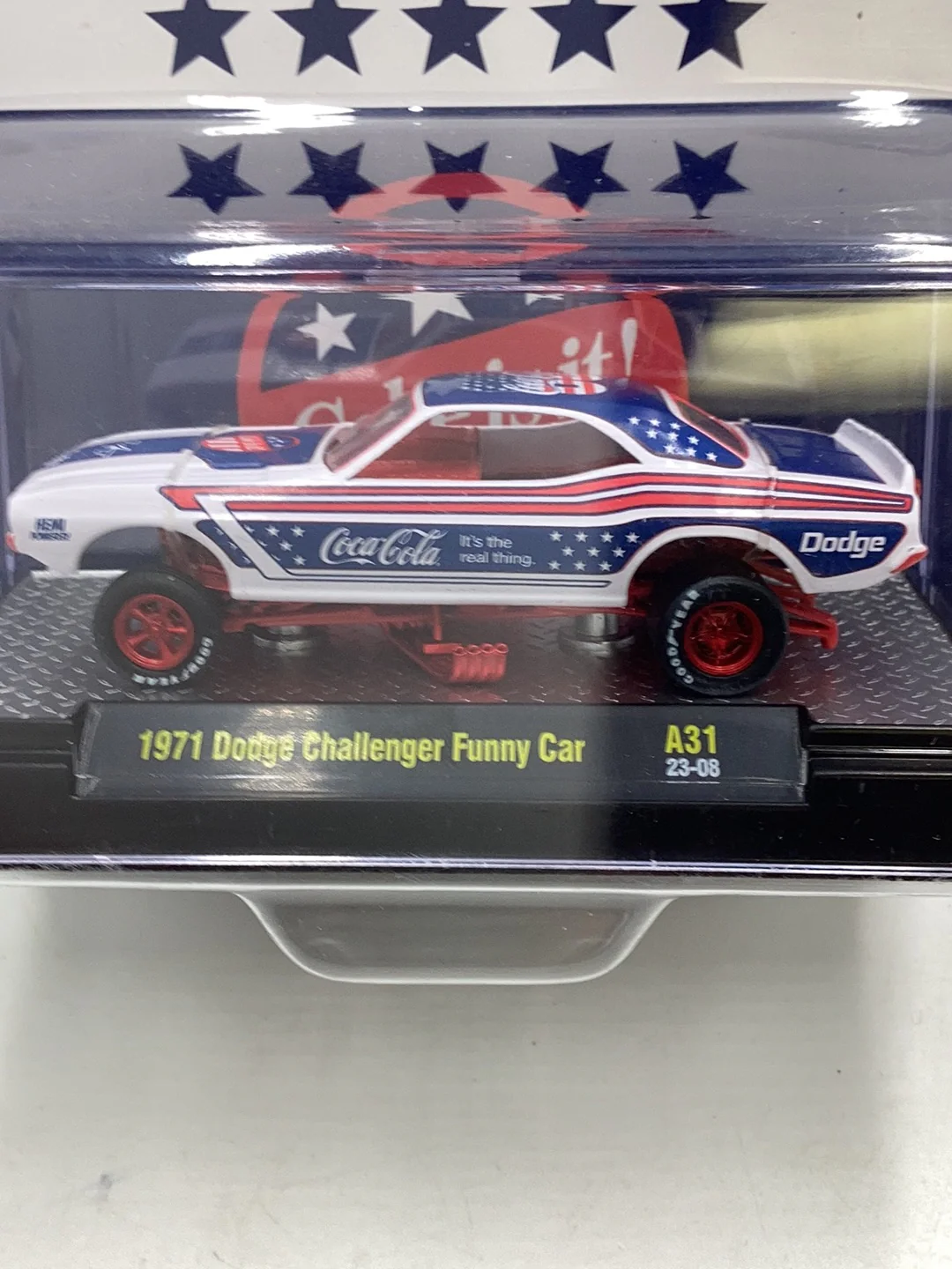 M2 Coca Cola Chase 1/750 1971 Dodge Challenger funny car A31 - Image 3
