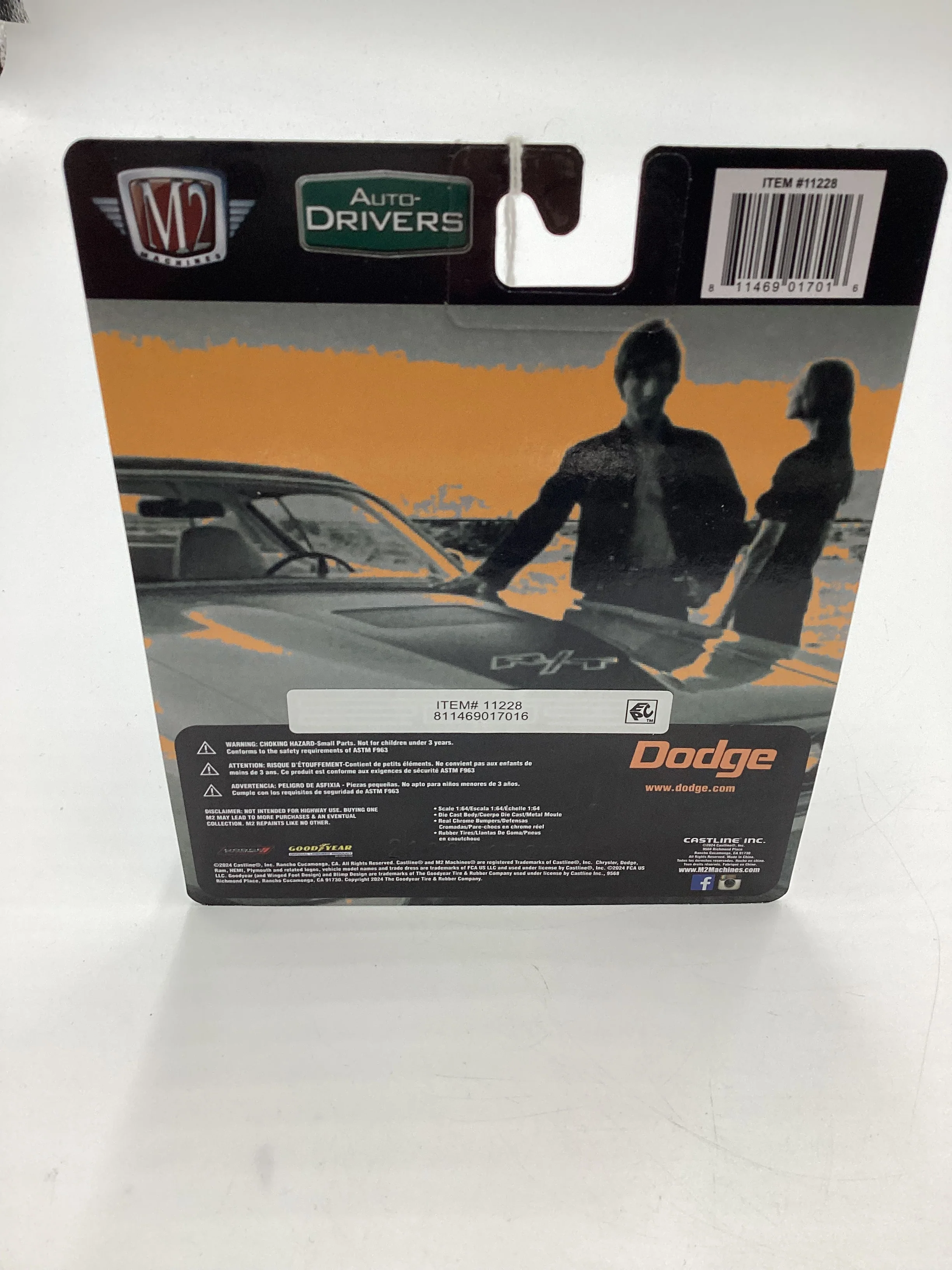 M2 Machines 1971 Dodge Charger R/T 440 6-Pack Gray R118 Chase - Image 8