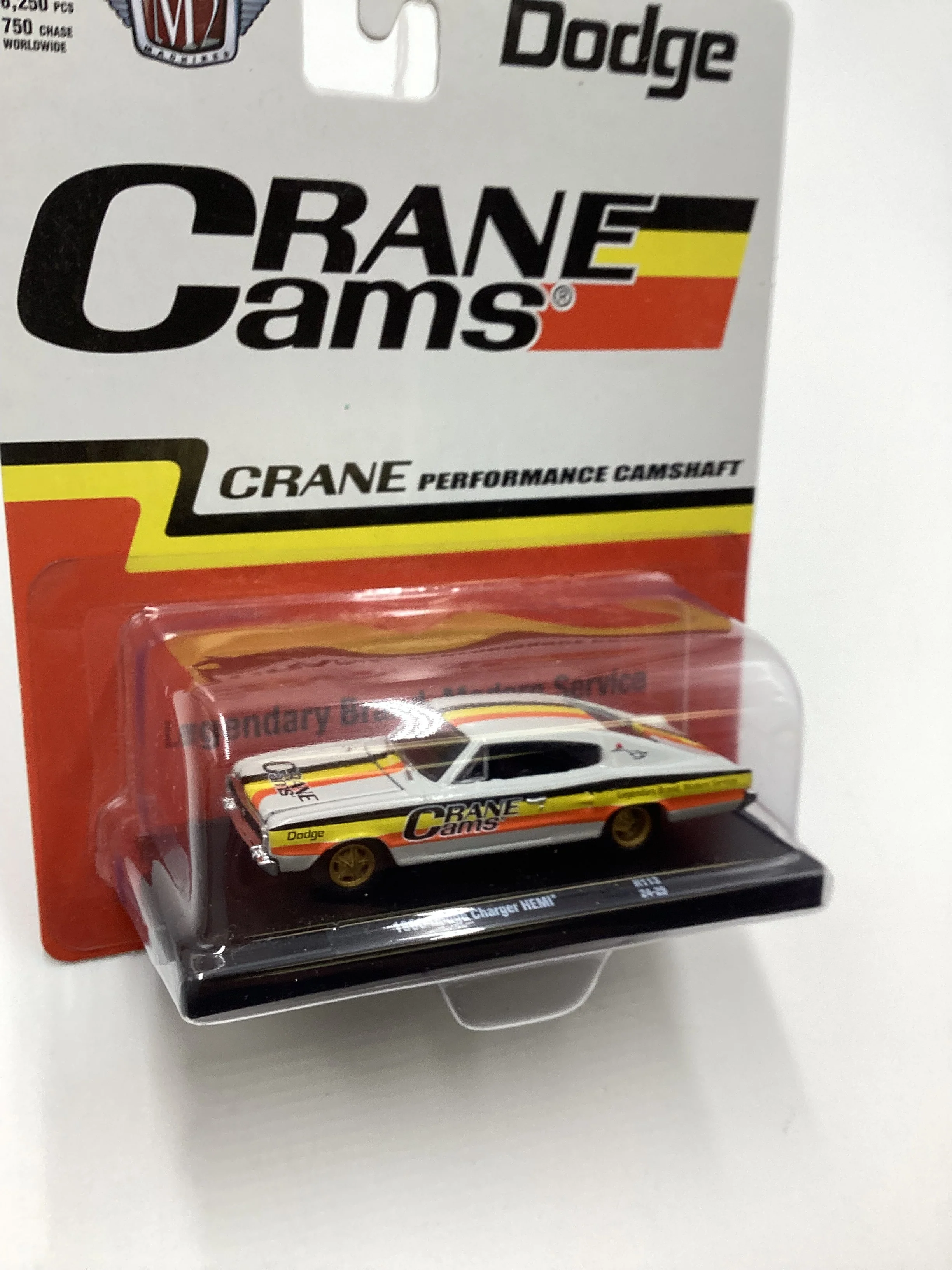 M2 Machine Auto Driver Crane Cams 1966 Dodge Charger Hemi white R113 193F - Image 5