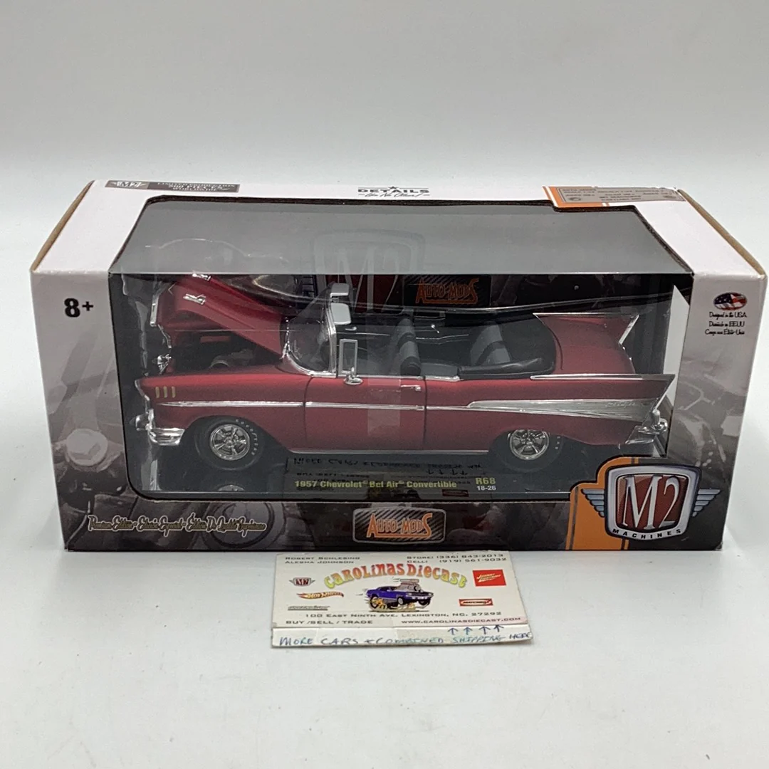 M2 Machines 1/24 1957 Chevrolet Bel Air Convertible CHASE R68