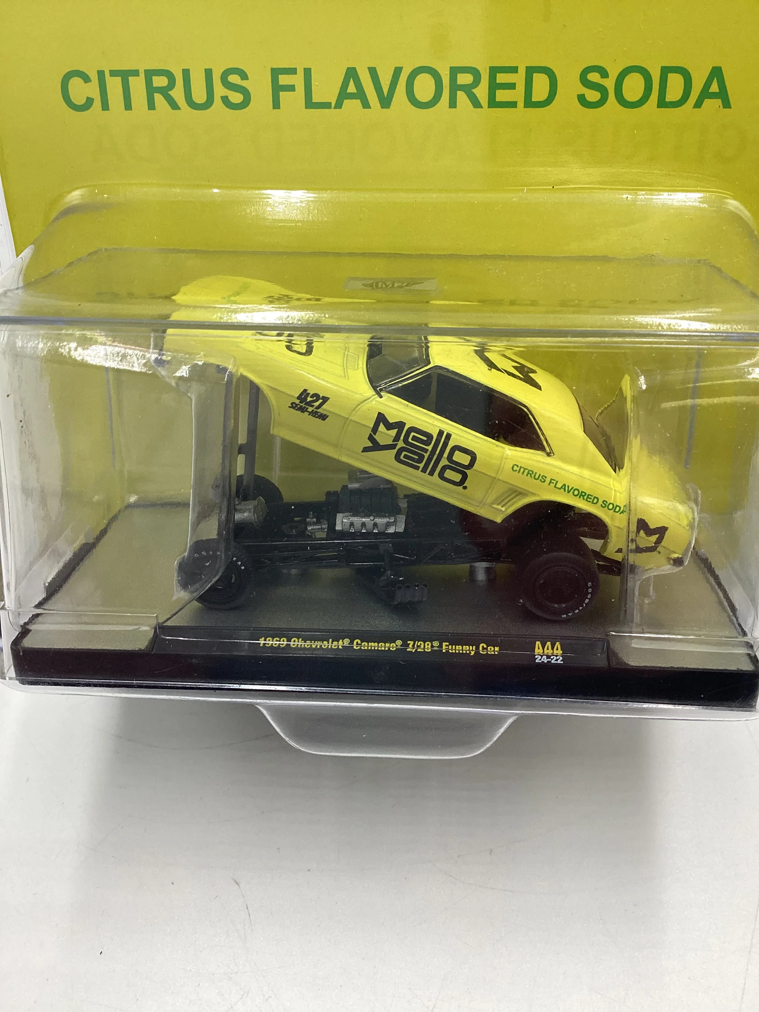 M2 MACHINES 1969 Chevrolet Camaro Z/28 Funny Car Yellow A44 201C - Image 3