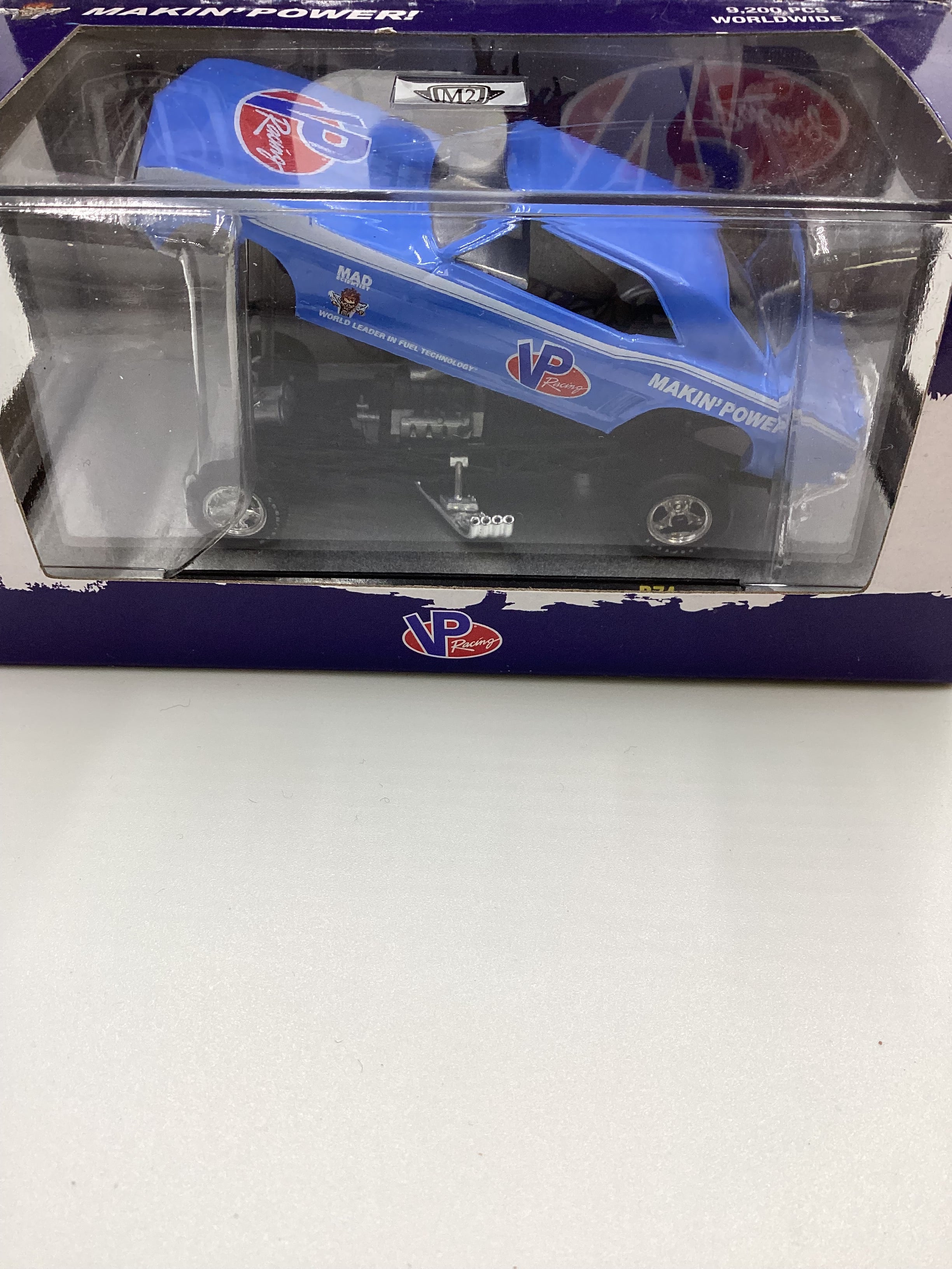 M2 MACHINES 1969 Chevrolet Camaro Z/28 Funny Car Blue VP Racing R74 - Image 3