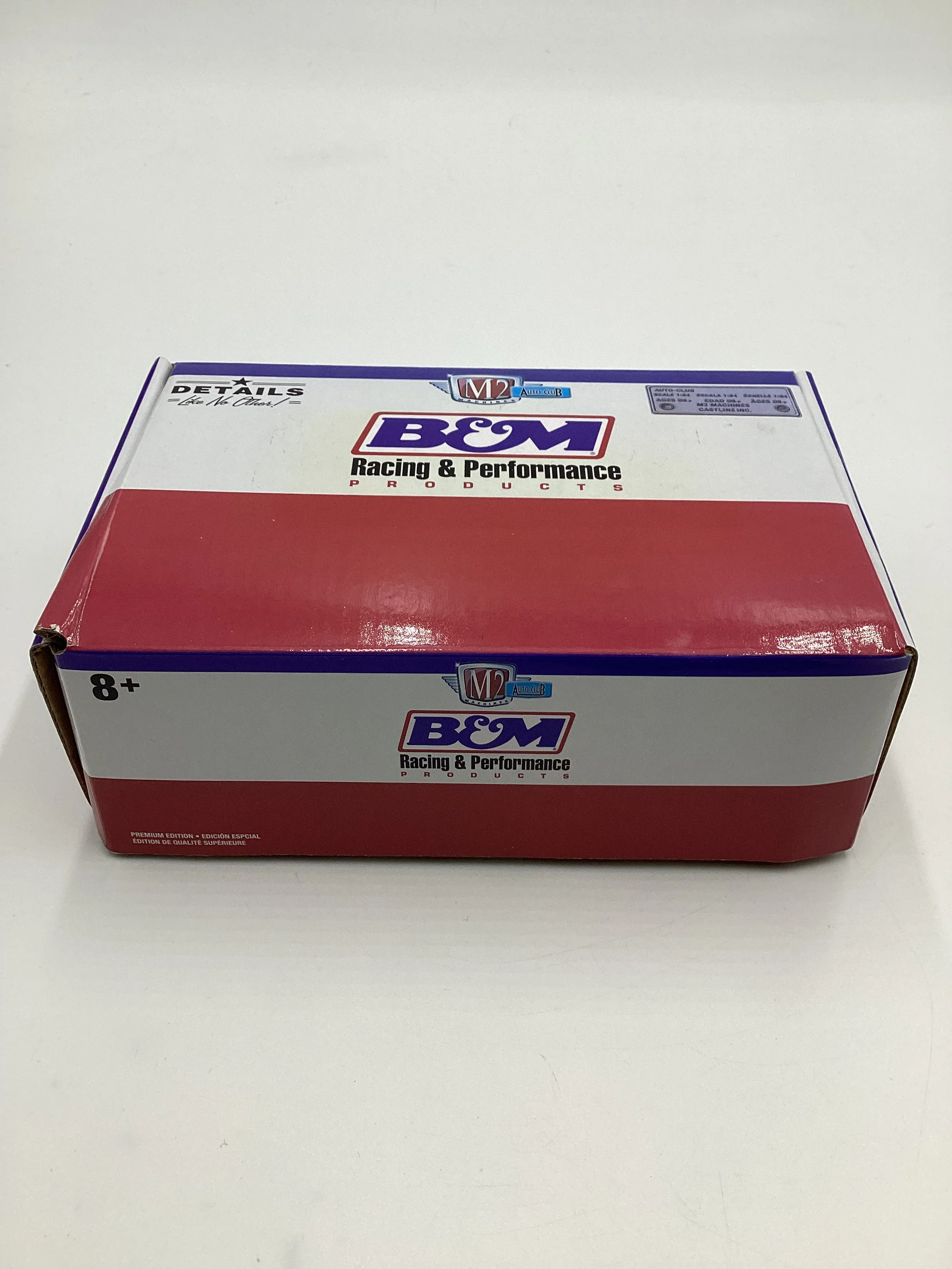 M2 Machines Auto Club B&M Racing and Performance 1971 Ford Bronco Red White Blue 1/1000 - Image 13