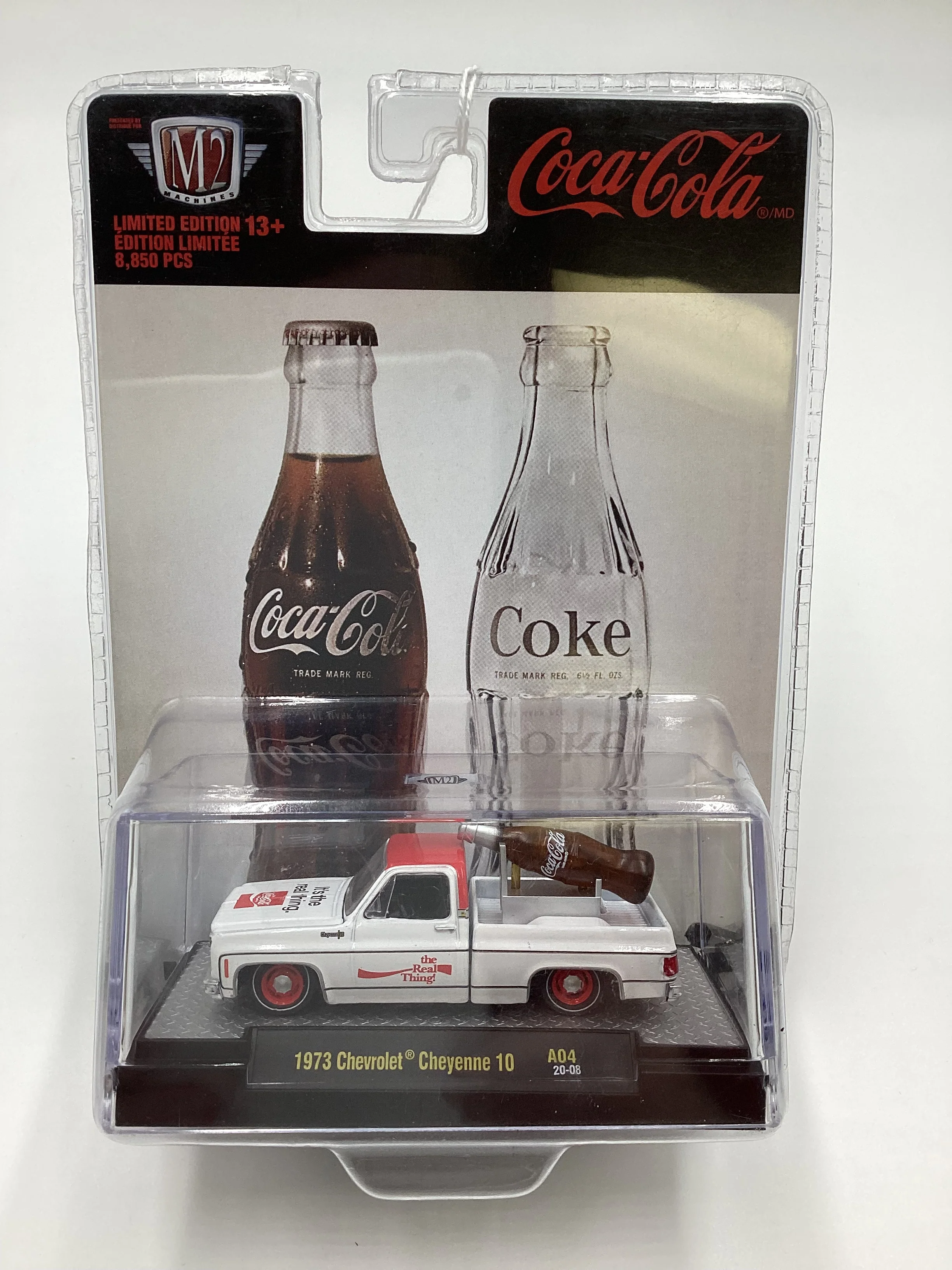 M2 Machines 1973 Chevrolet Cheyenne A04 Coca Cola White A04 199E - Image 2