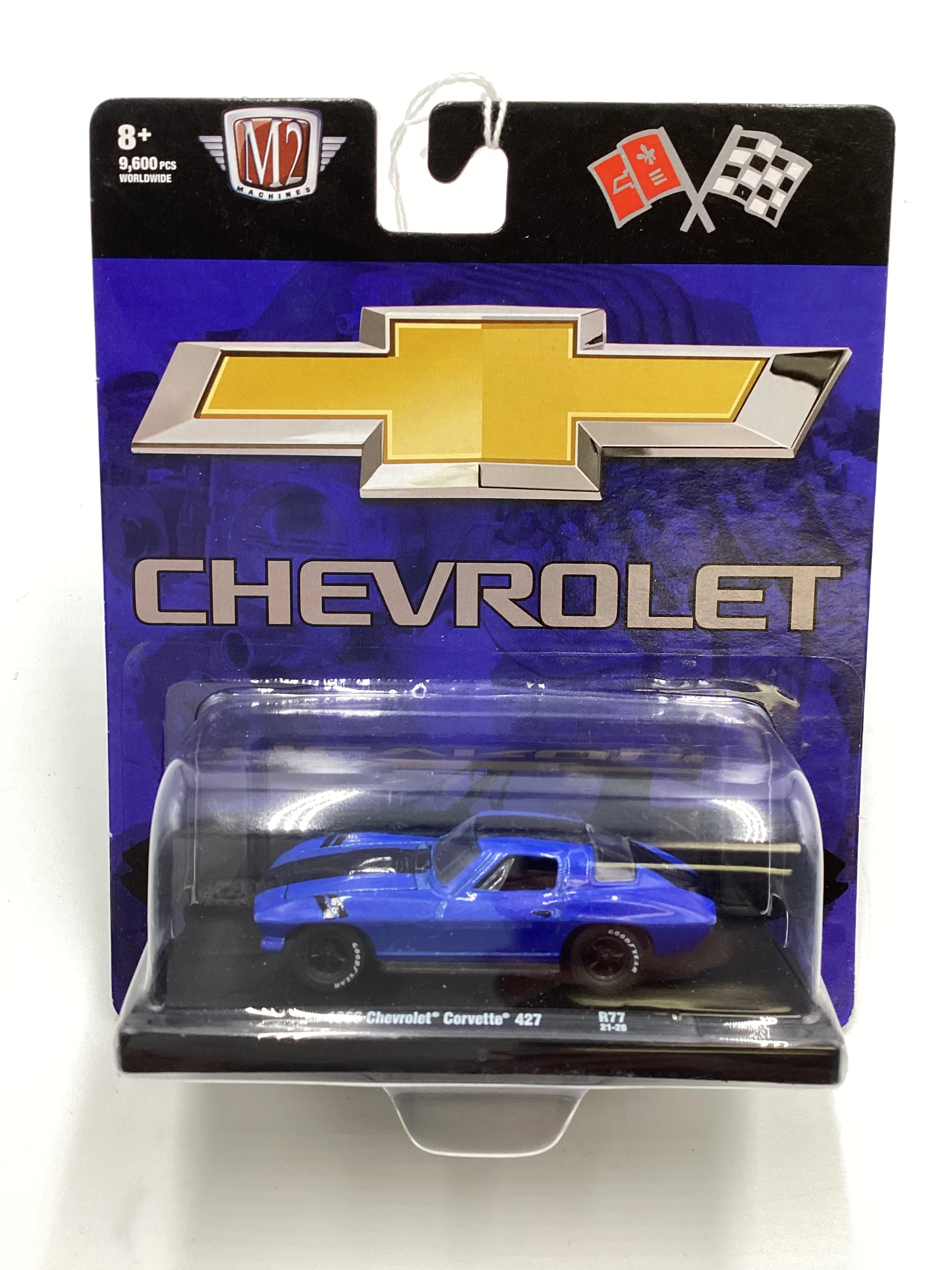 M2 Machines Auto Driver 1966 Chevrolet Corvette 427 Blue R77 191C - Image 2