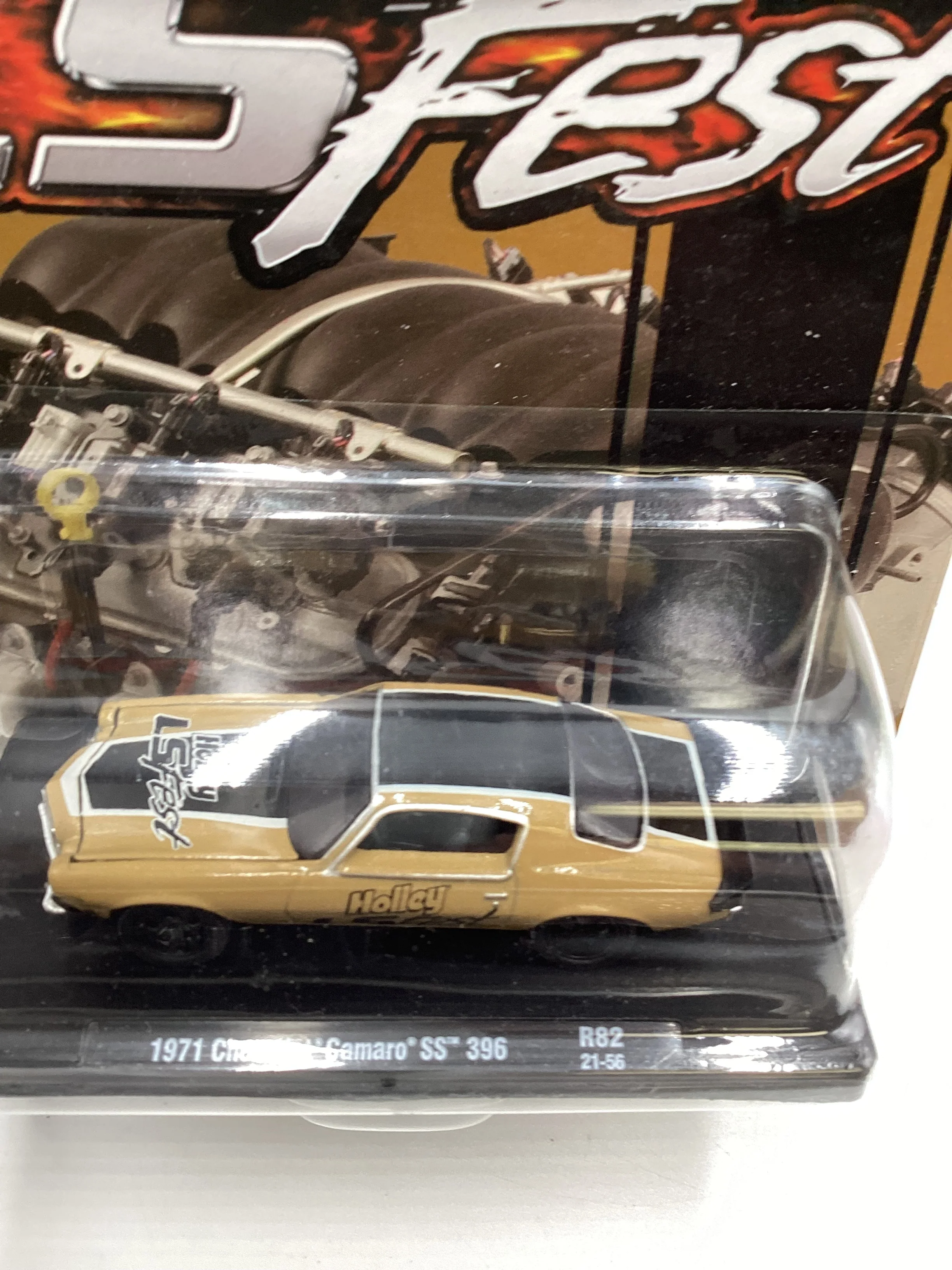 M2 Machines Auto Driver Holley LS Fest 1971 Chevrolet Camaro SS 396 Brown R82 192i - Image 6