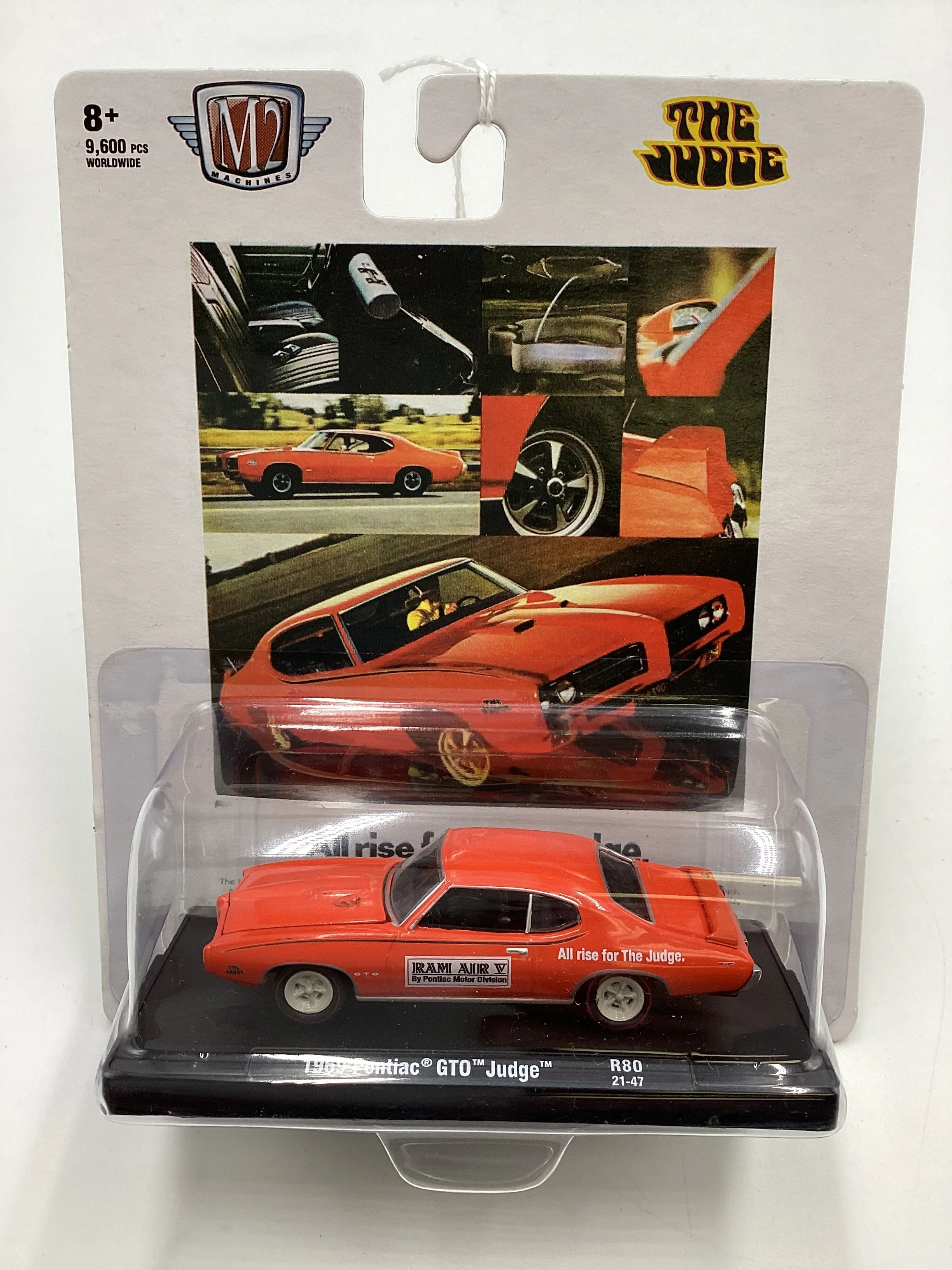 M2 Machines Auto Driver The Judge 1969 Pontiac GTO Judge Orange R80 190F - Image 2