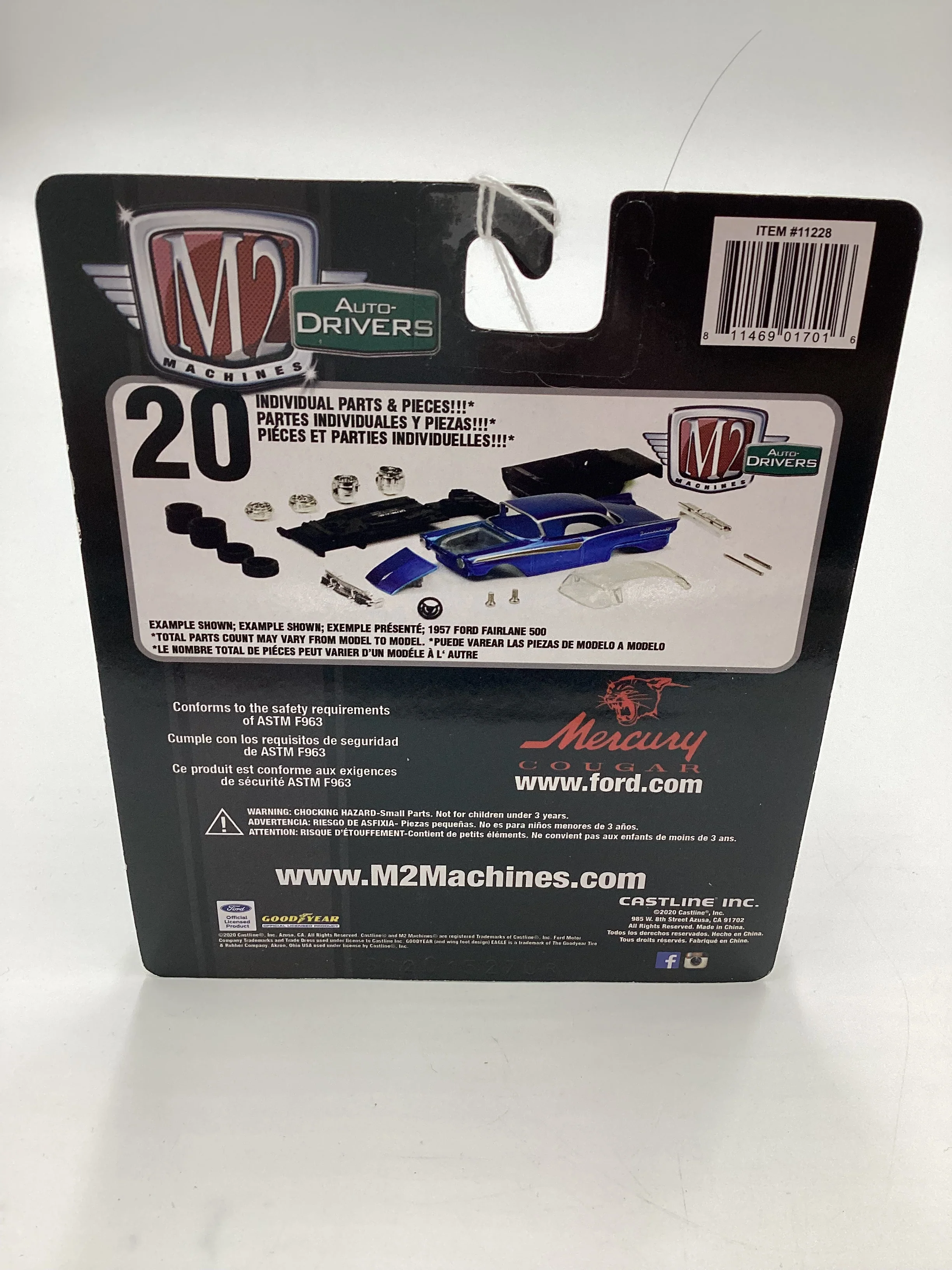 M2 Machines Auto Drivers 1966 Mercury Cougar R-Code Black R66 193B - Image 7