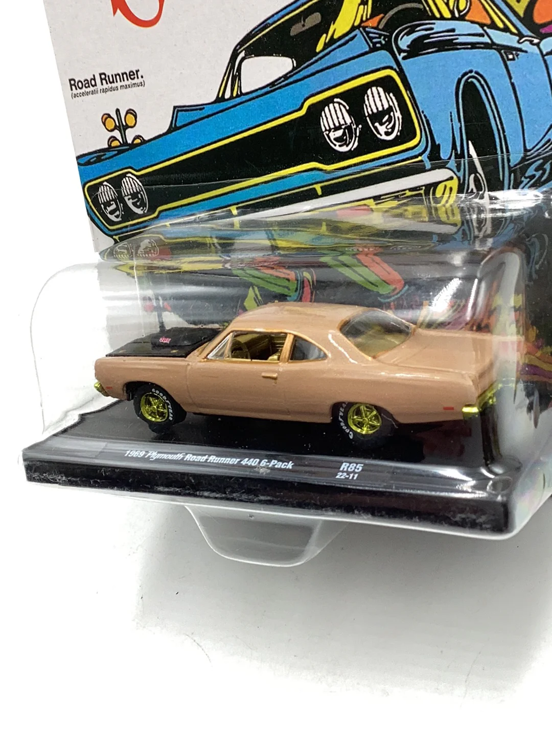 M2 Machines auto-drivers 1969 Plymouth Road Runner 440 6-pack R85 Chase - Image 4