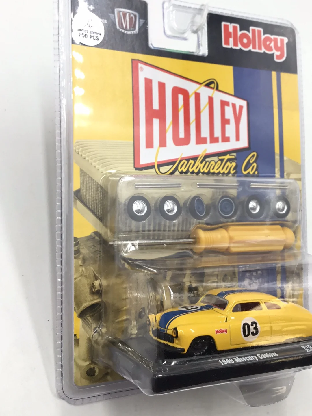 M2 Machines Auto Wheels 1949 Mercury Custom Holley R10  Chase - Image 4