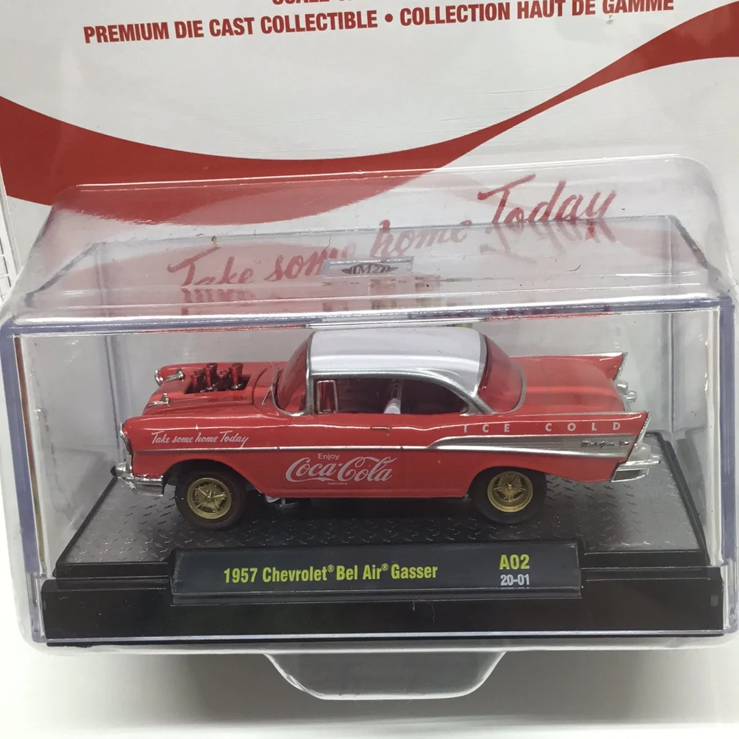 M2 Machines Coca Cola 1957 Chevrolet Bel Air Gasser A02 205E - Image 2