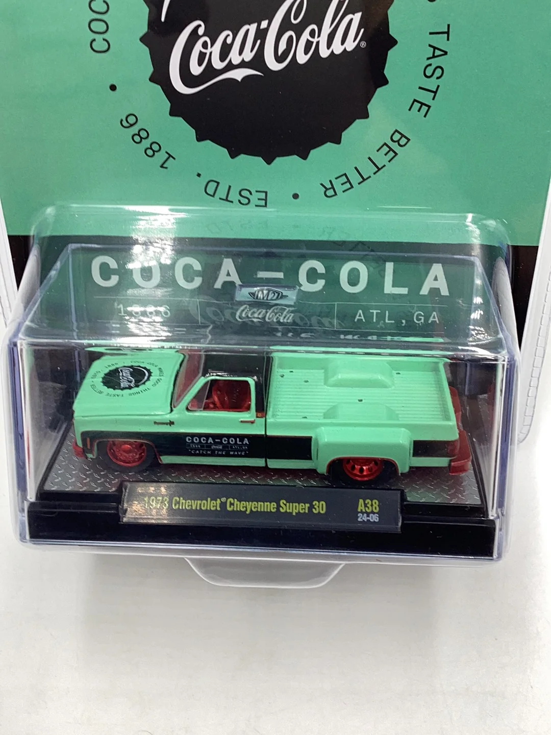 M2 Machines Coca Cola 1973 Chevrolet Cheyenne Super 30 A38 188D CHASE - Image 6