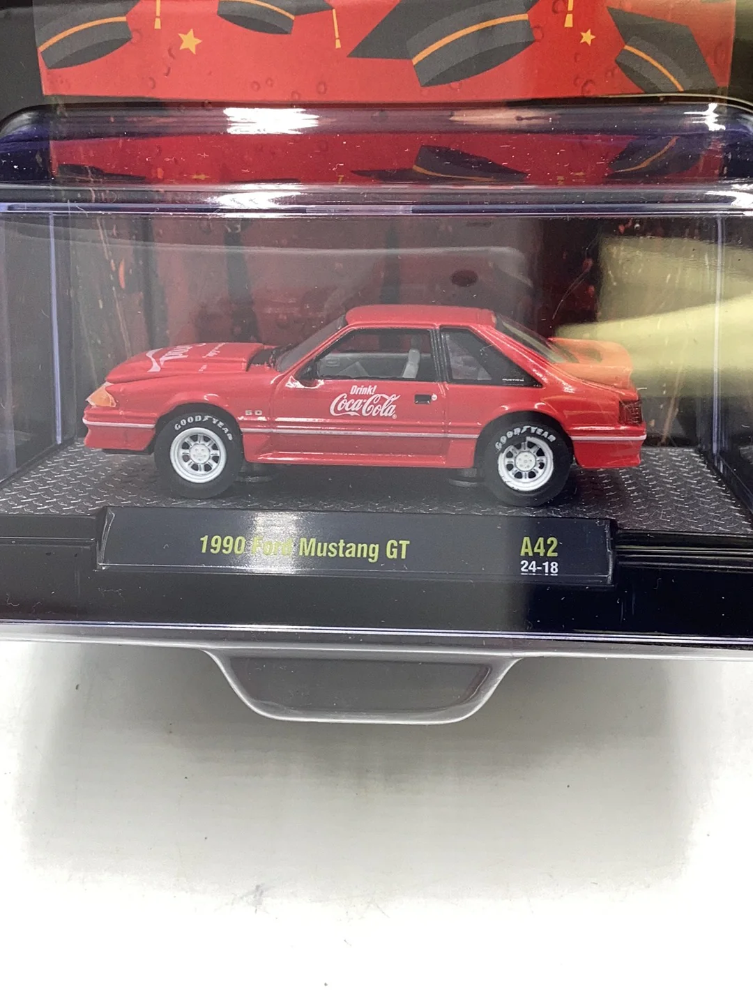 M2 MACHINES Coca Cola 1990 Ford Mustang GT A42 - Image 3