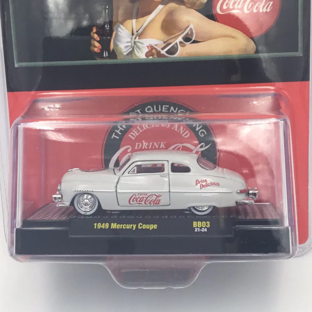 M2 Machines Coke Coca Cola 1949 Mercury Coupe BB03 205A - Image 2