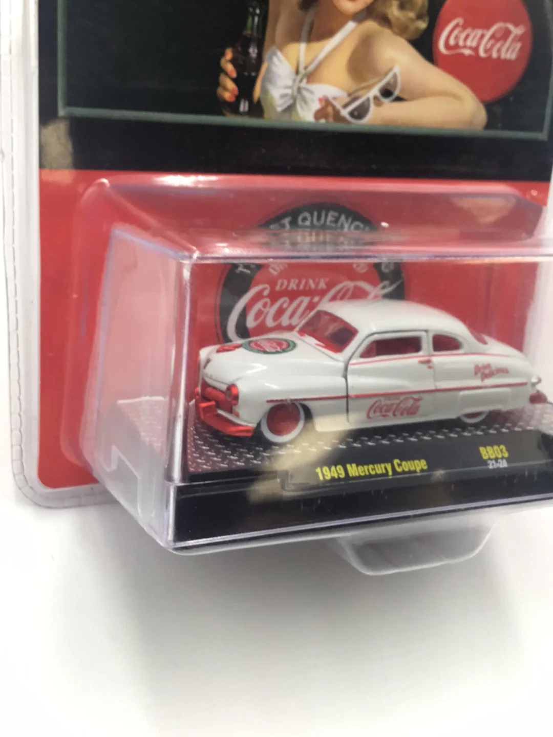 M2 Machines Coke Coca Cola 1949 Mercury Coupe CHASE BB03 - Image 3