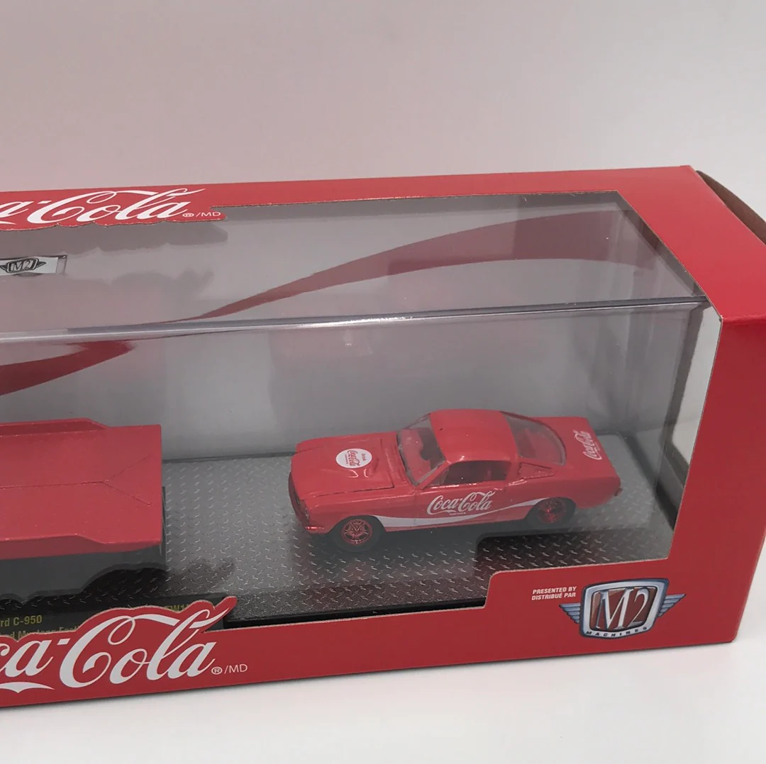 M2 Machines Coke haulers 1970 Ford C-950 1965 Ford Mustang Fastback 2+2 CHASE TW15 - Image 3