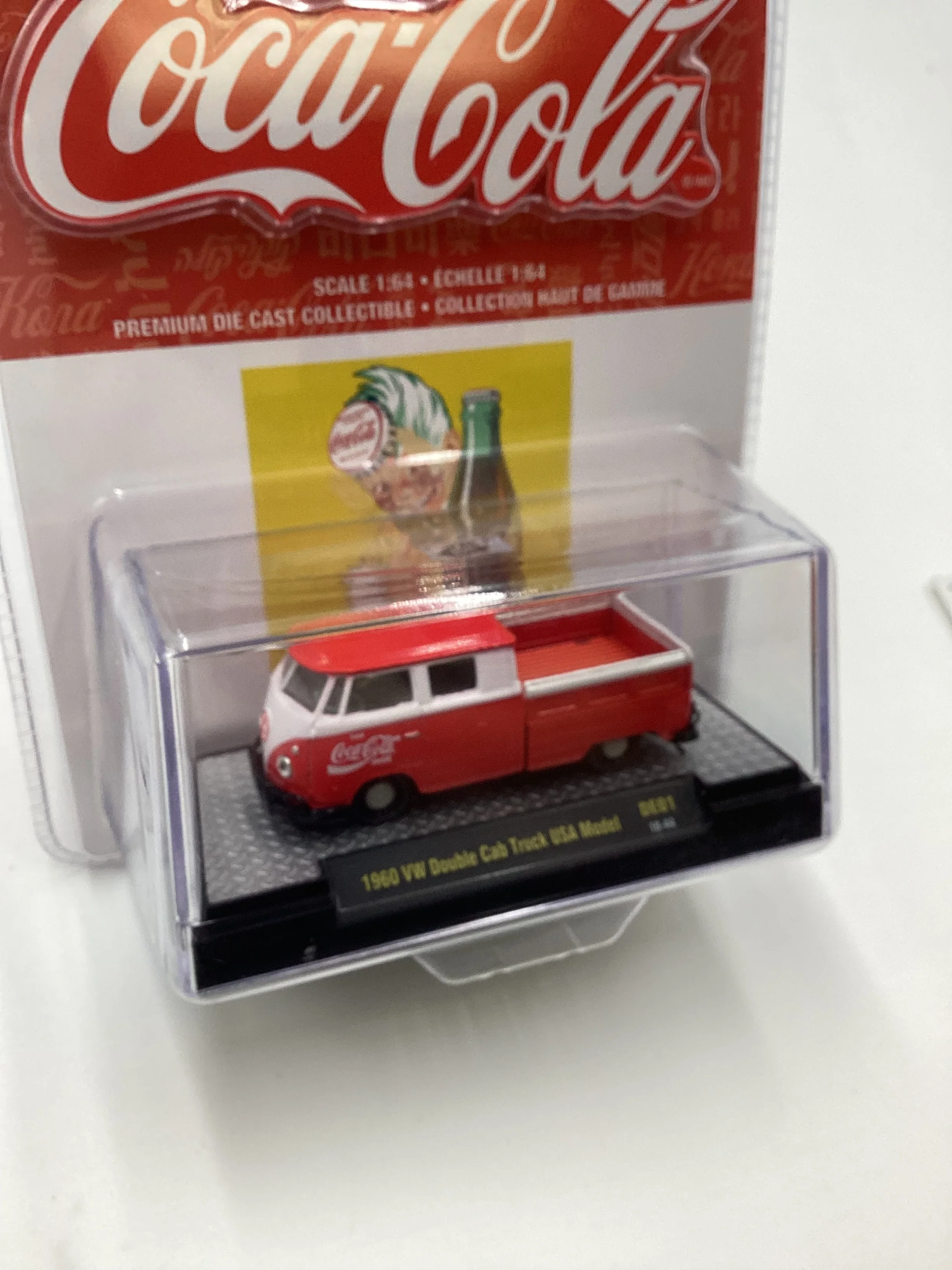 M2 Machines DE01 Coca Cola 1960 VW Double Cab Truck USA Model Red 198E - Image 5