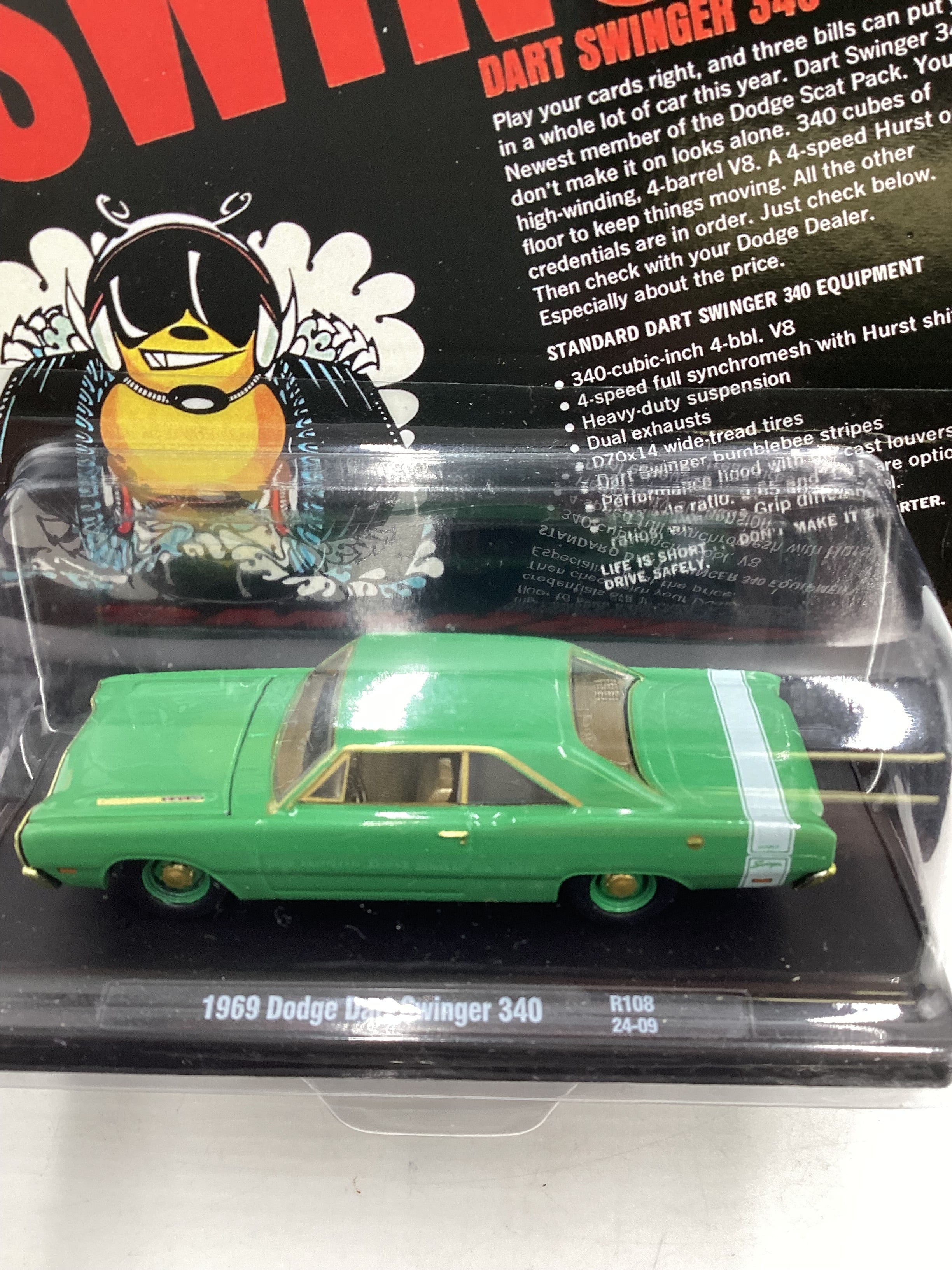 M2 MACHINES Dodge Swinger 1969 Dodge Swinger 340 R108 CHASE - Image 6