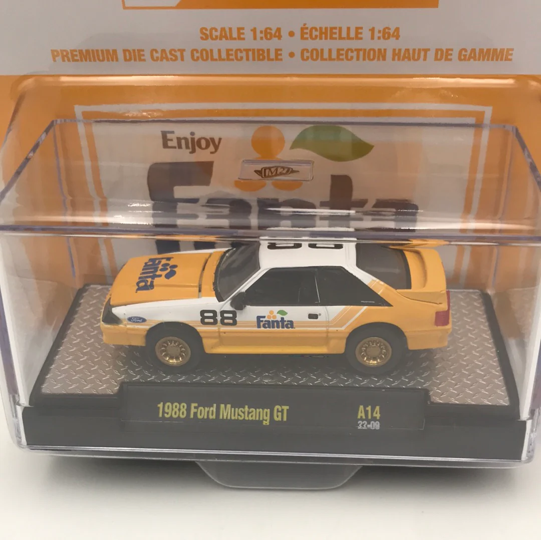 M2 Machines Fanta 1988 Ford Mustang GT A14 - Image 2